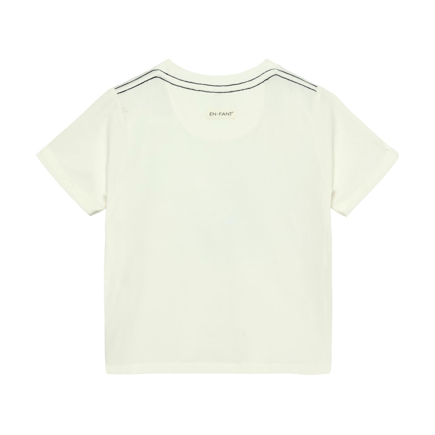 En Fant Drenge T-shirt i økologisk bomuld - Egret