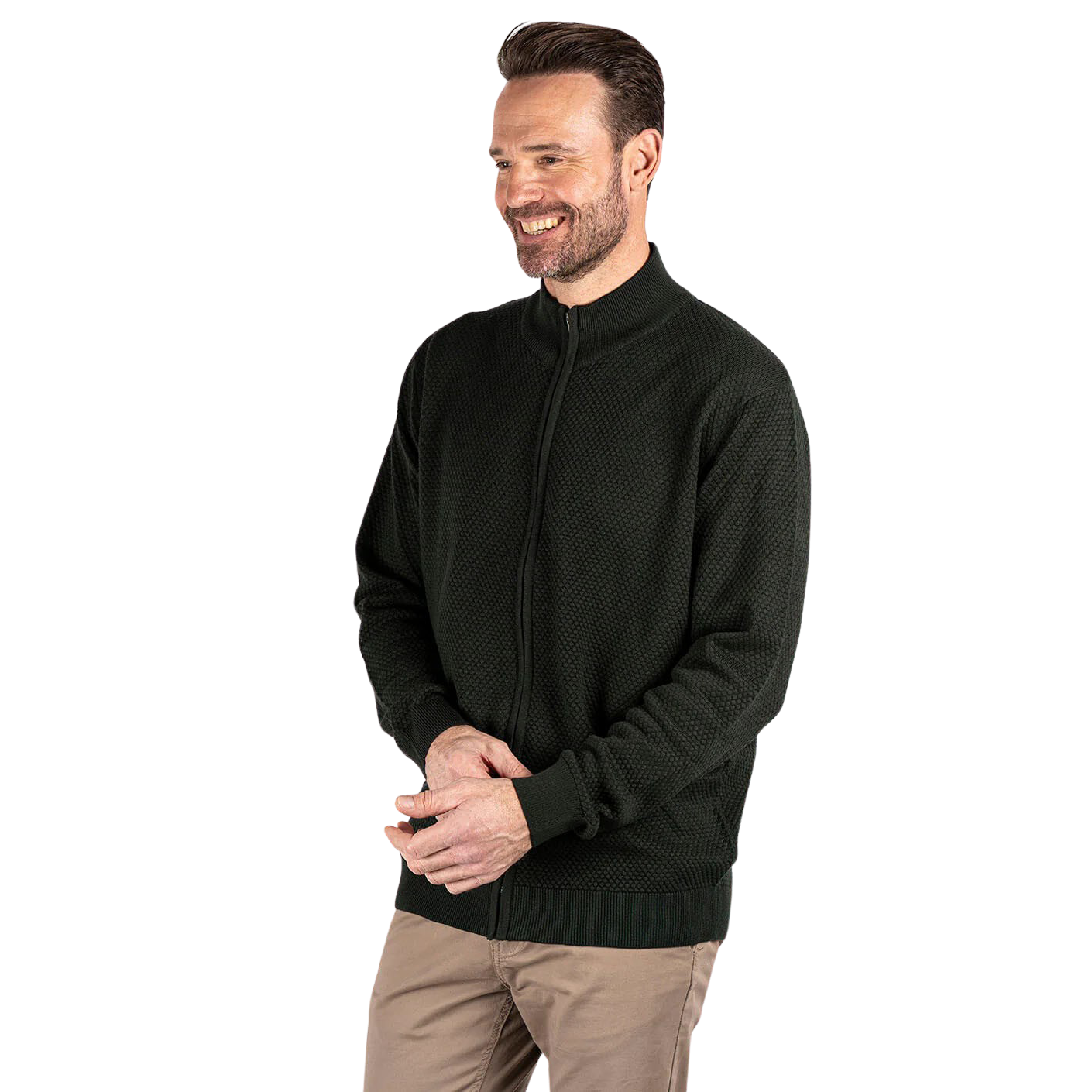 Pre End Howard Herre Cardigan - Forest Green