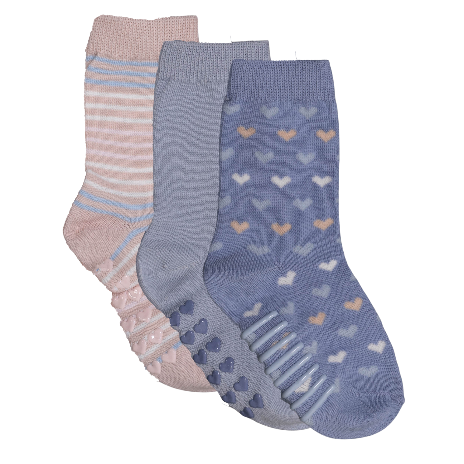 Crossbow Pige Strømper m. non-slip - Blue/Dark Pink