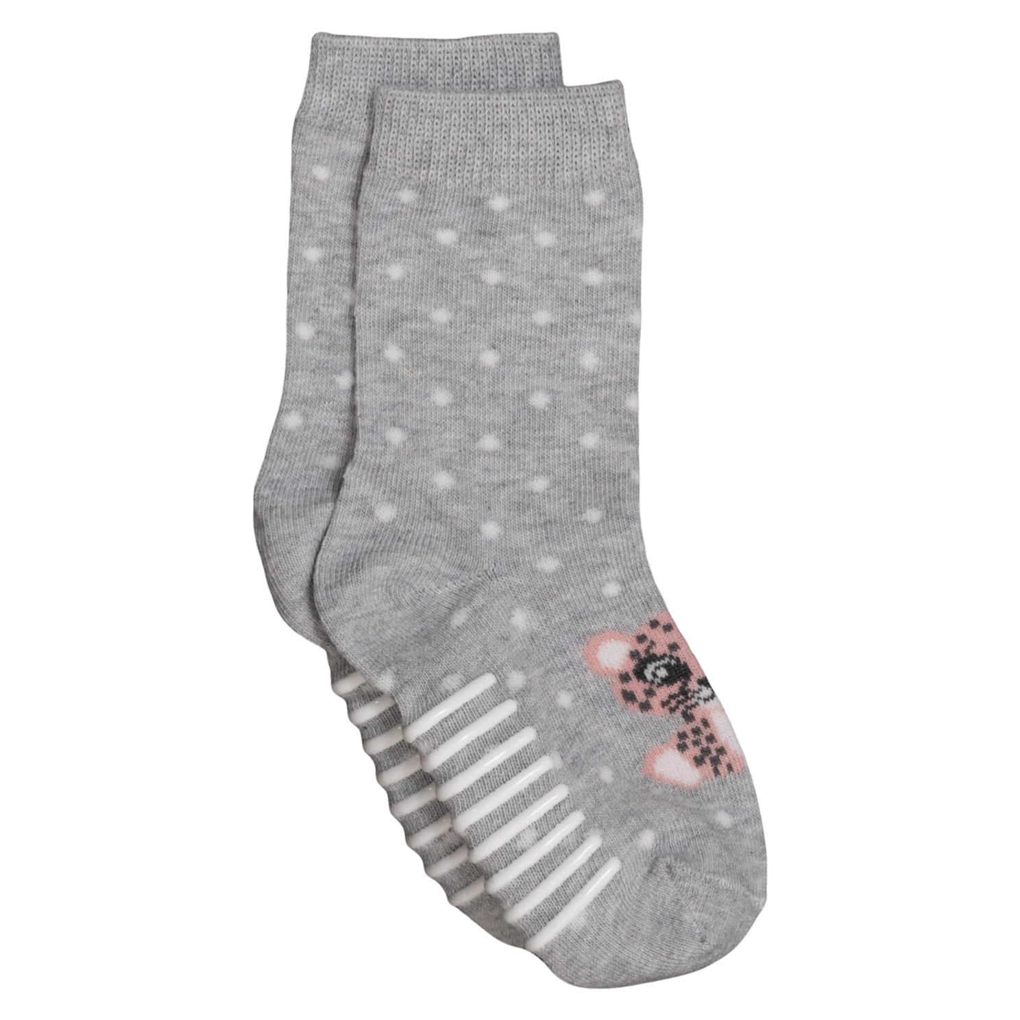 Crossbow Pige Strømper m. non-slip - Pink/Grey