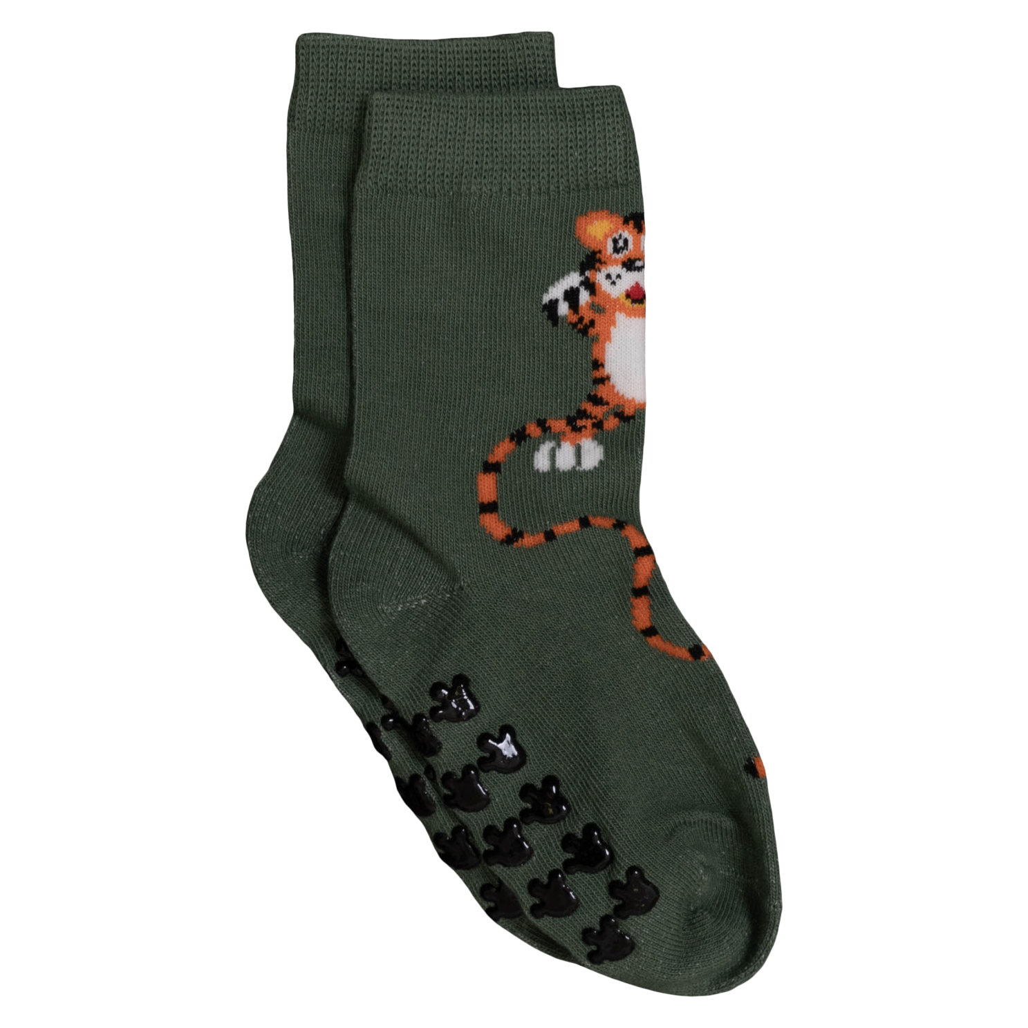 Crossbow Drenge Strømper m. non-slip - Green/Grey