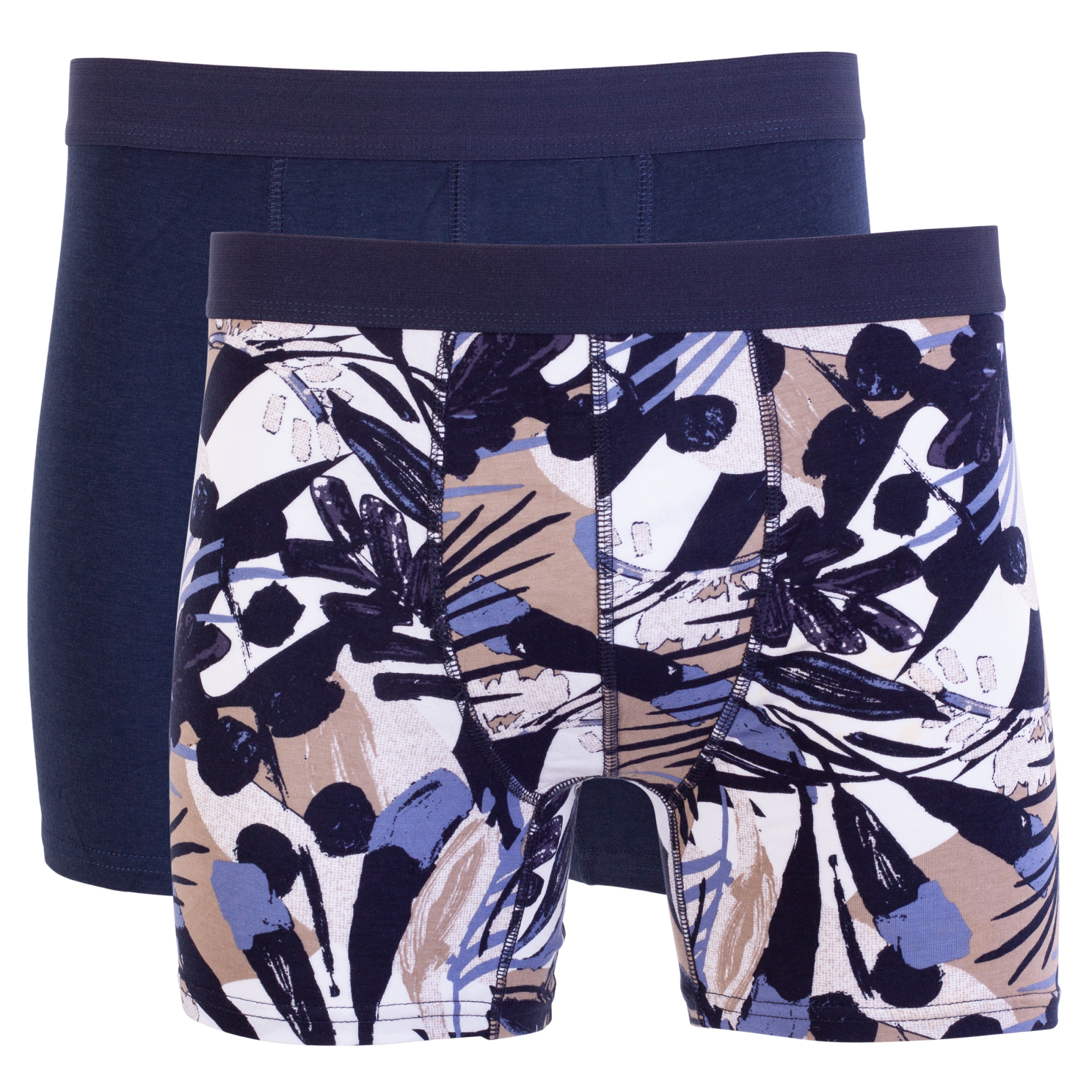 Crossbow Herre Tights i bambus - Navy/Sand