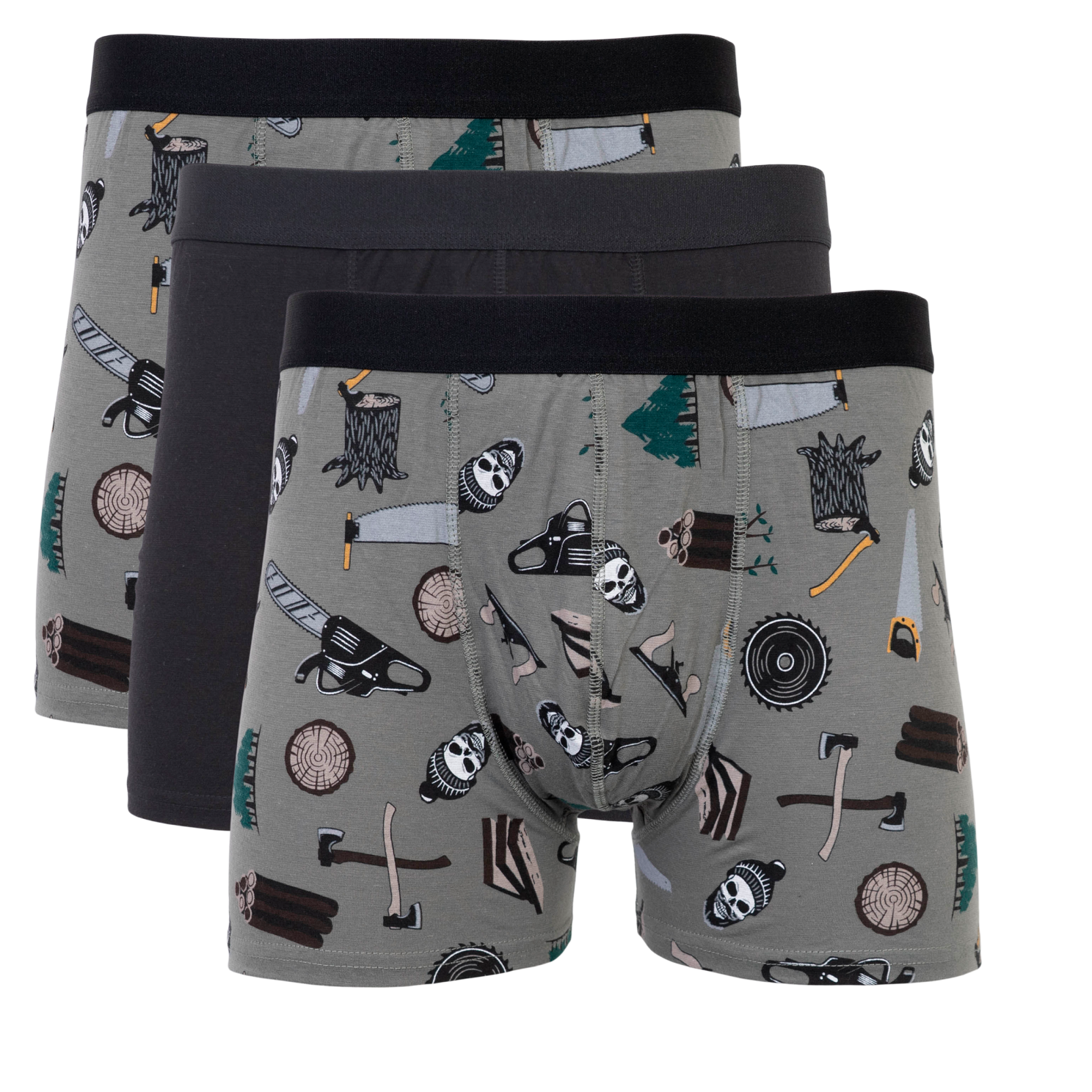 Crossbow Boxer Herre Tights - Grøn m. Print