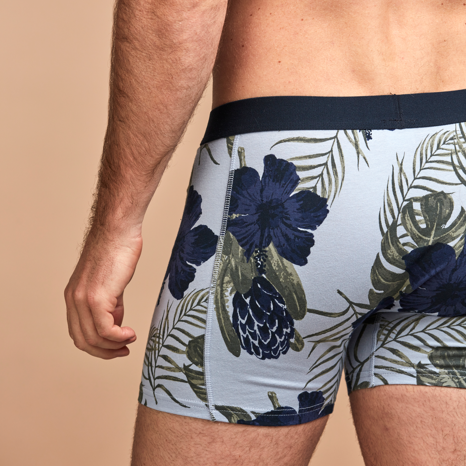 Crossbow Herre Tights - NAVY FLOWER