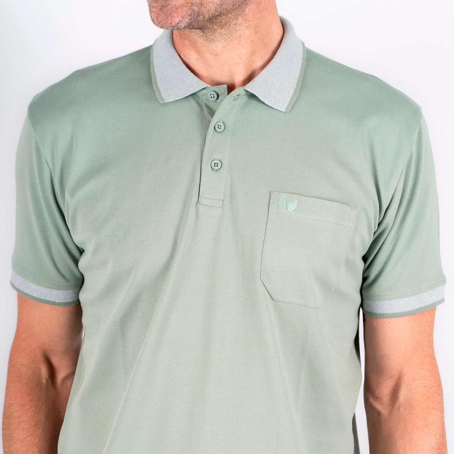 Pre End Texas Herre Polo - Fresh Green