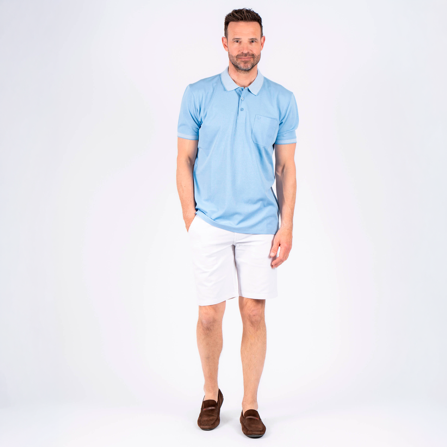 Pre End Texas Herre Polo - Blue