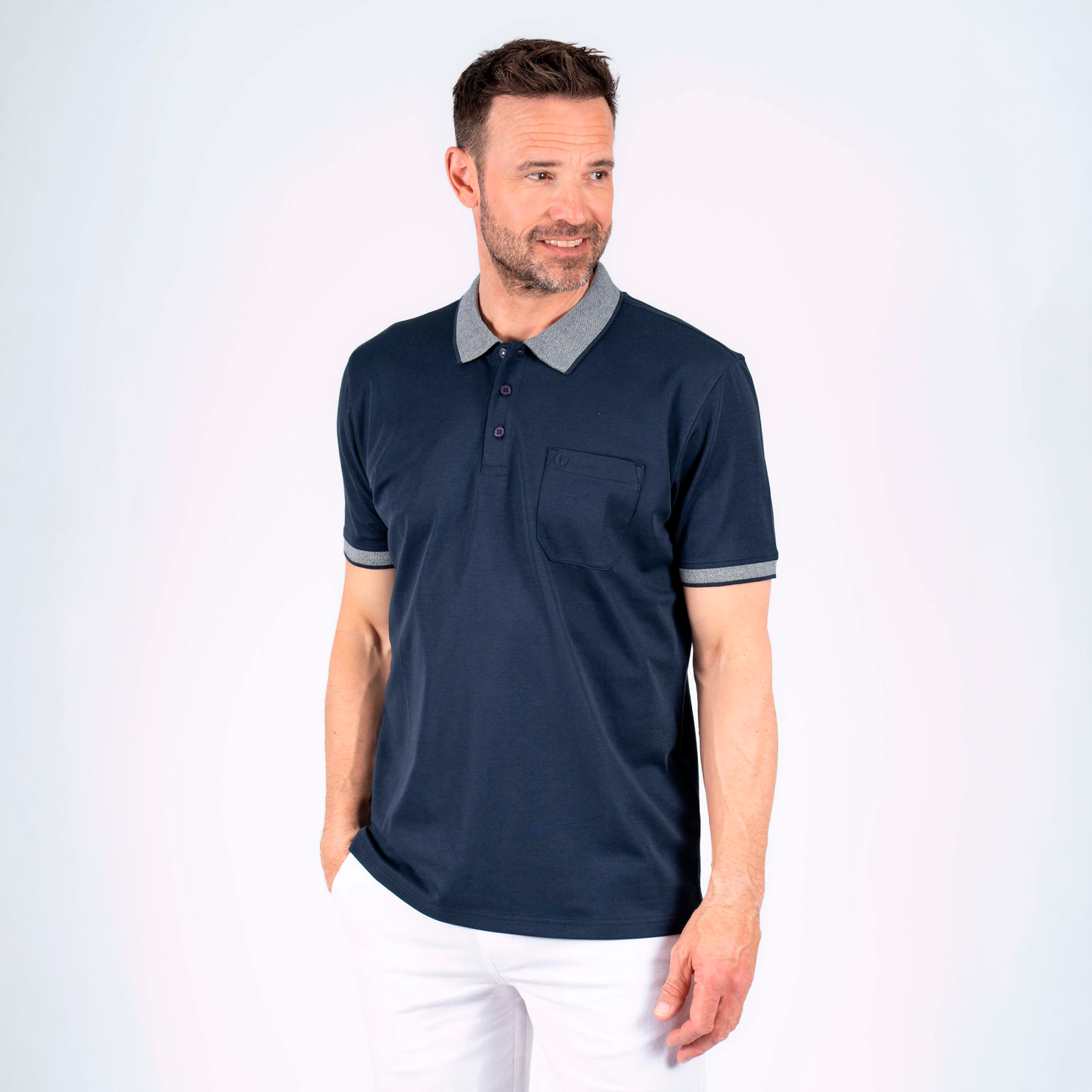 Pre End Texas Herre Polo - Naval Blue