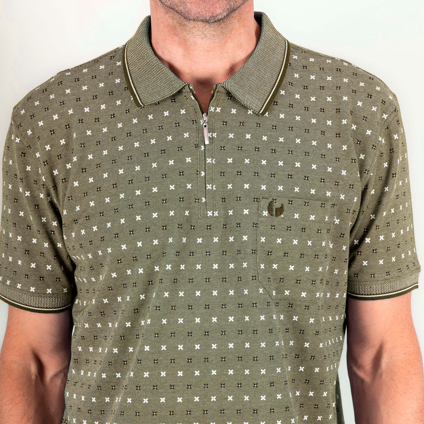 Pre End Maverick Herre Polo - Light Army