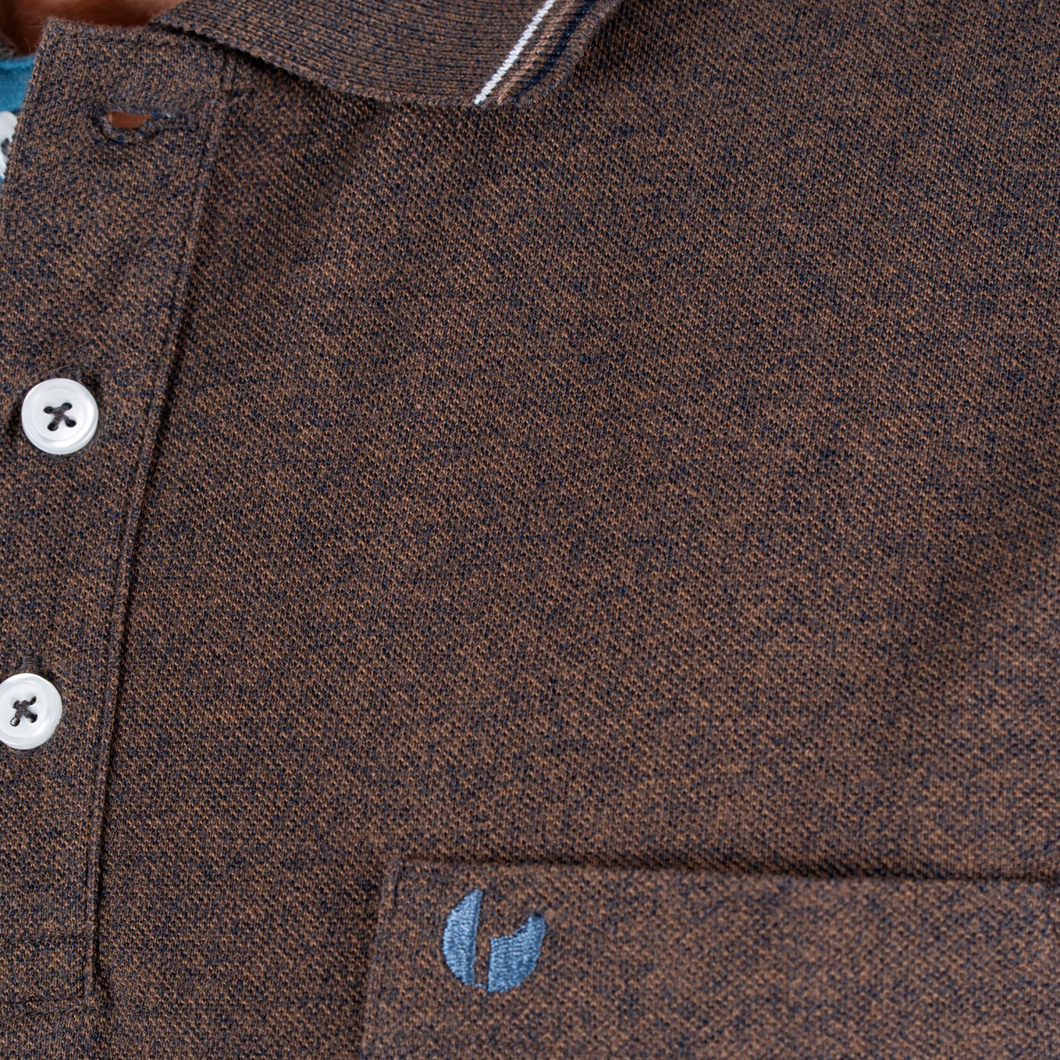 Pre End Jones Herre Polo - Mid Brown