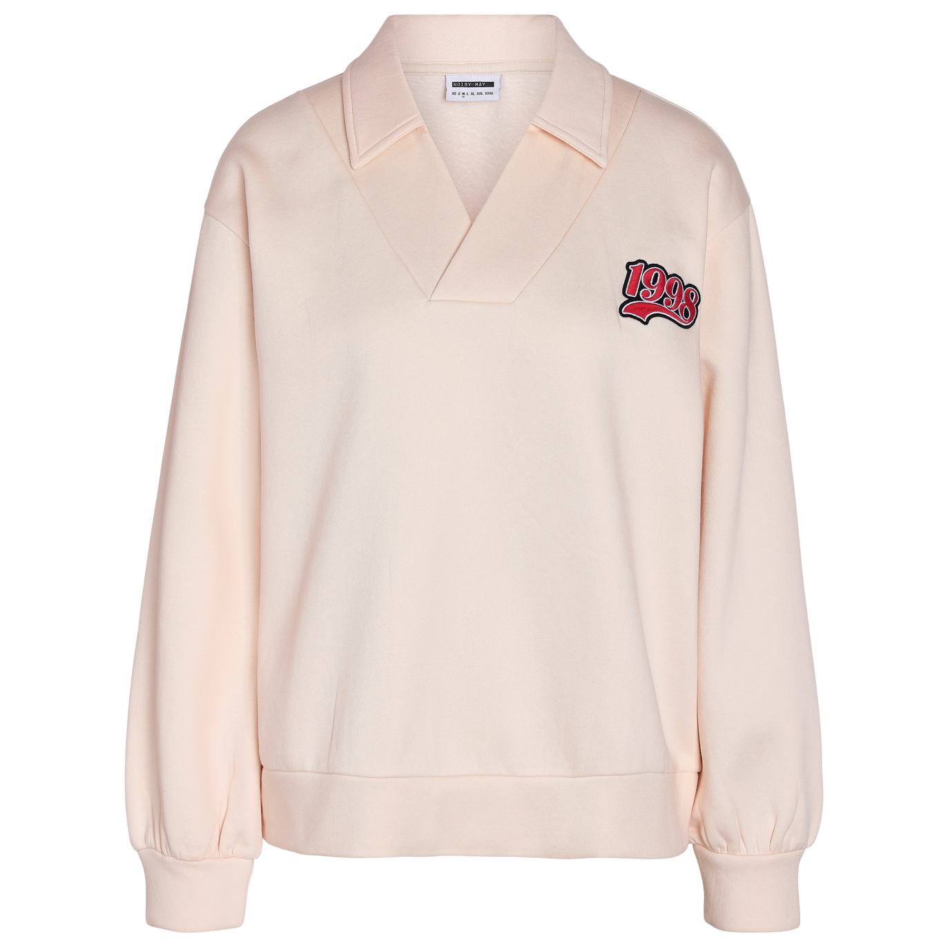 Noisy May Believe Dame Polo i økologisk bomuld - Pearled Ivory