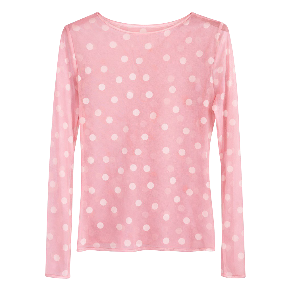 Vanting Dame Bluse i mesh - Rose