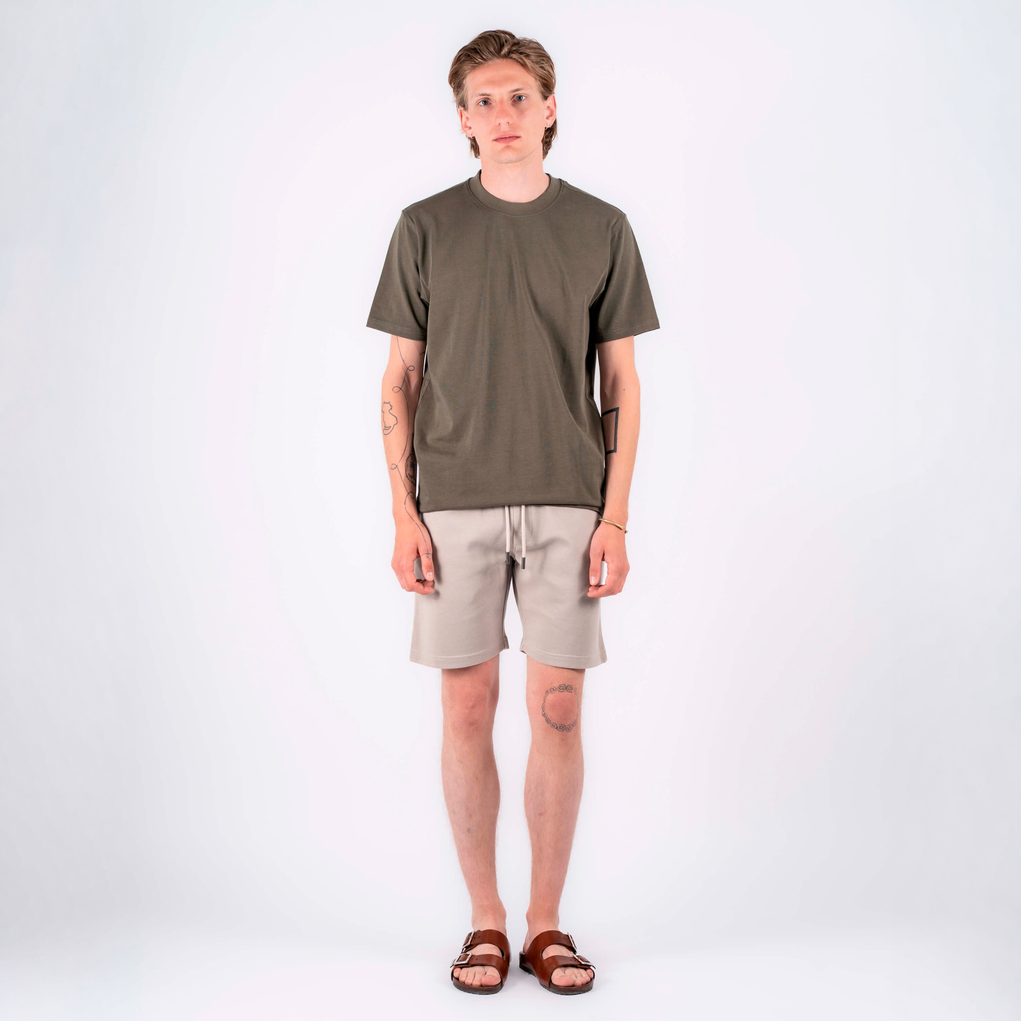 Marcus Josh Herre T-shirt - Beetle Green