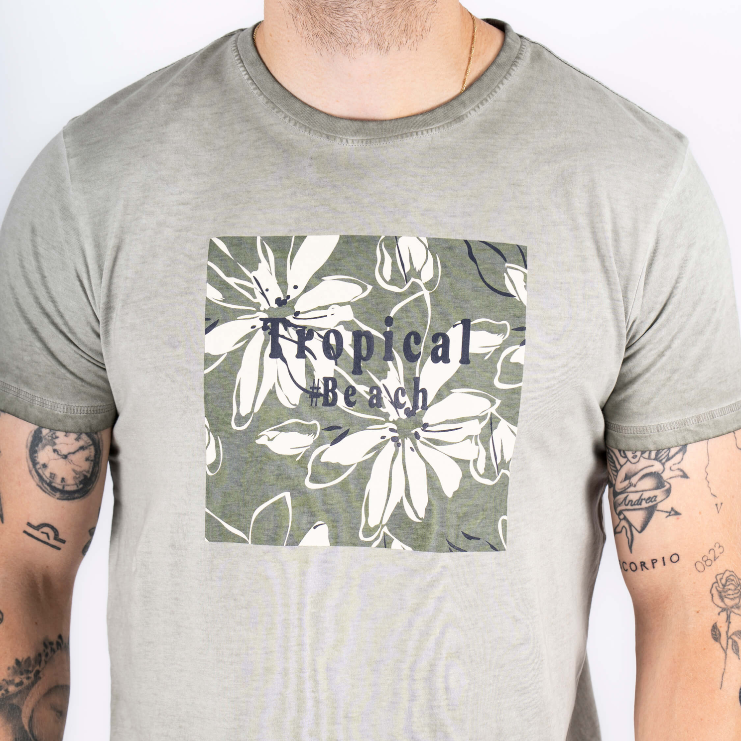 Marcus Jeb Herre T-shirt - Green Shadow