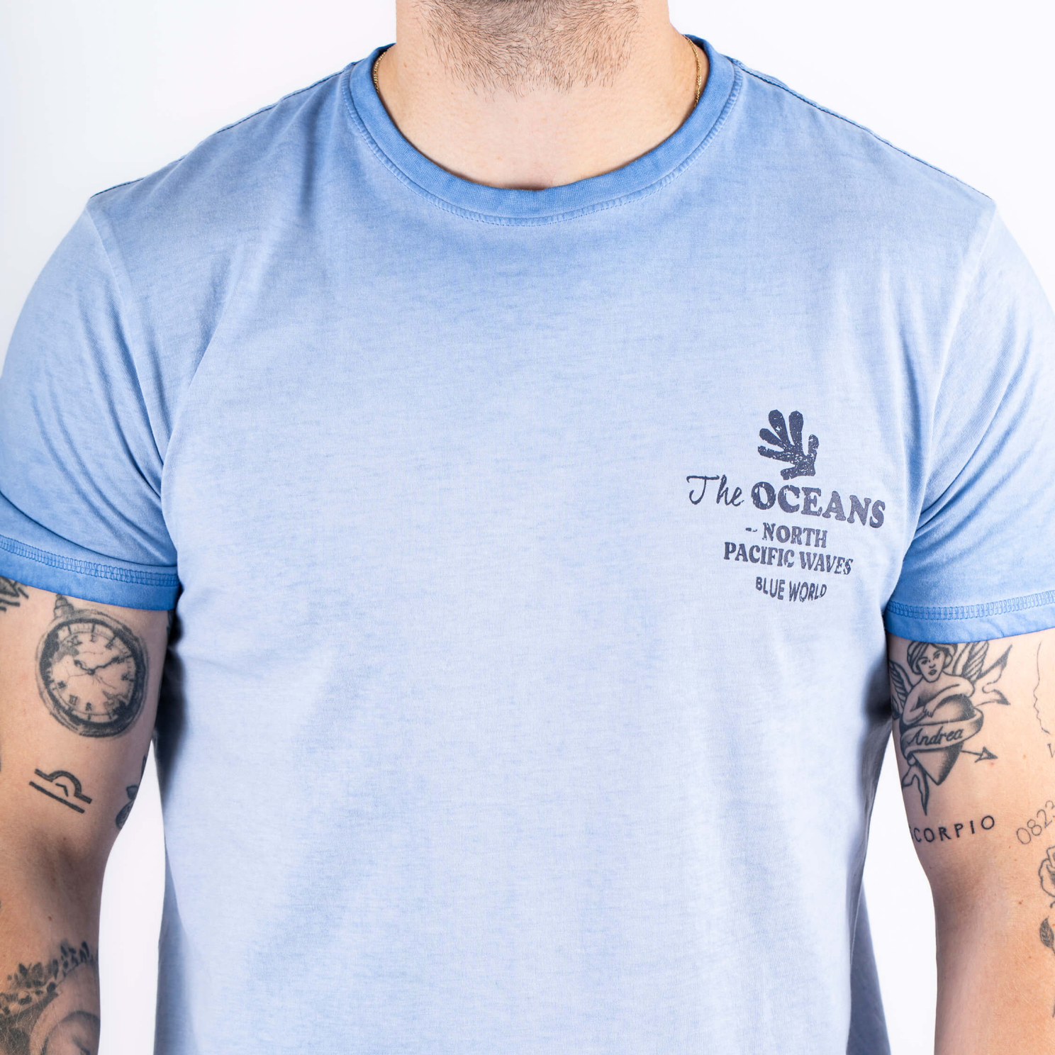 Marcus Jeb Herre T-shirt - Summer Blue