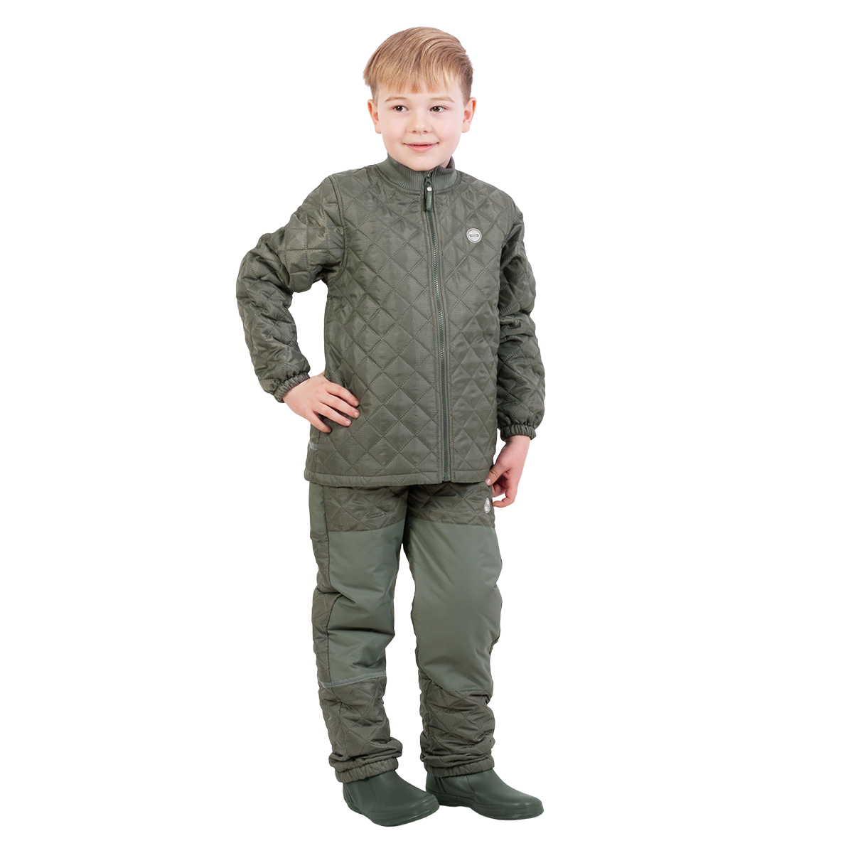 Steenholt Lund Børne Termosæt - Castor Gray