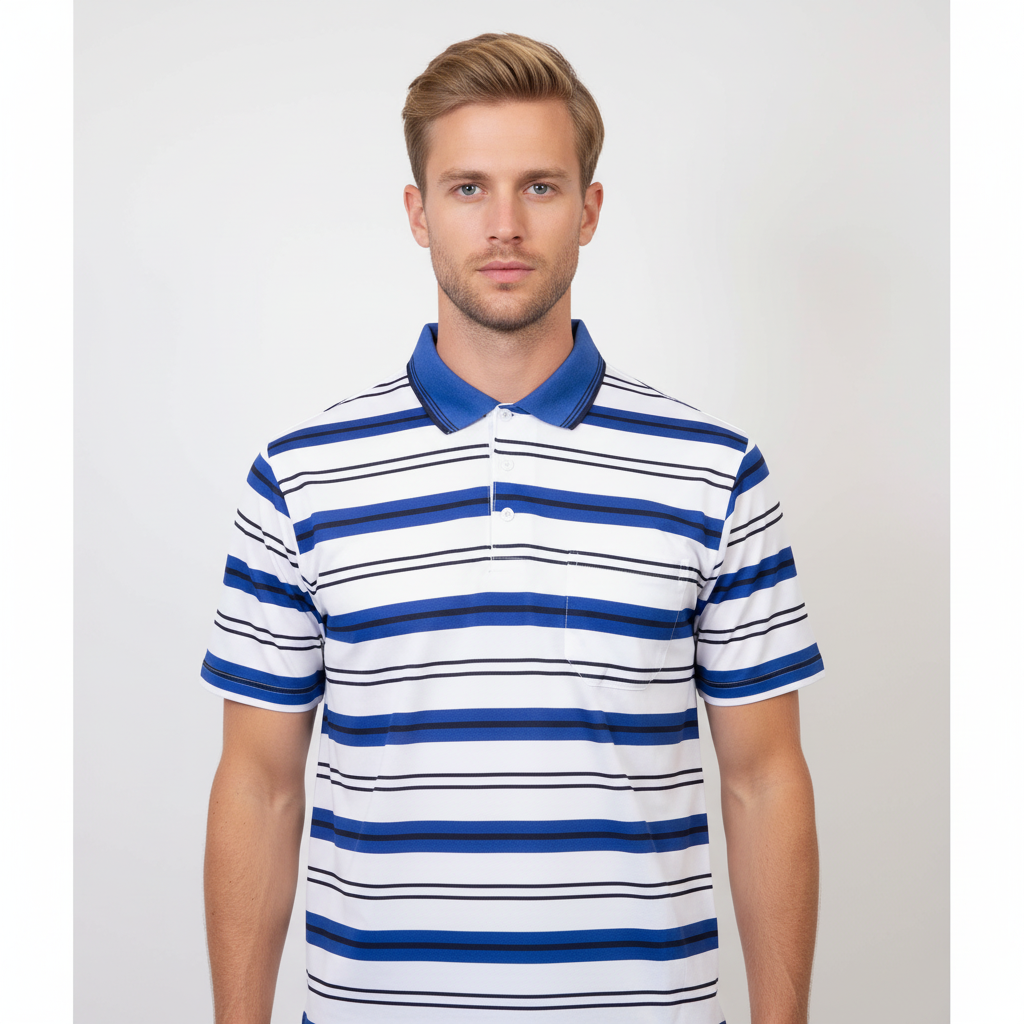 Herre Polo - Blå