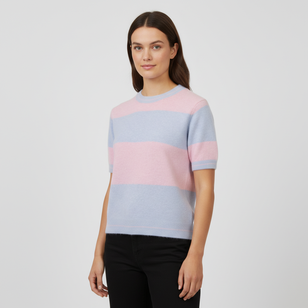 Dame Striktrøje - BLEU