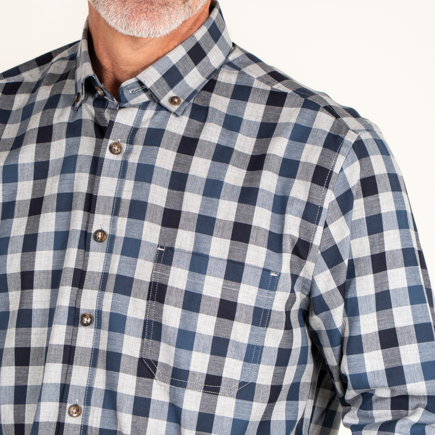 Vito Murat Herre Skjorte - Dark denim