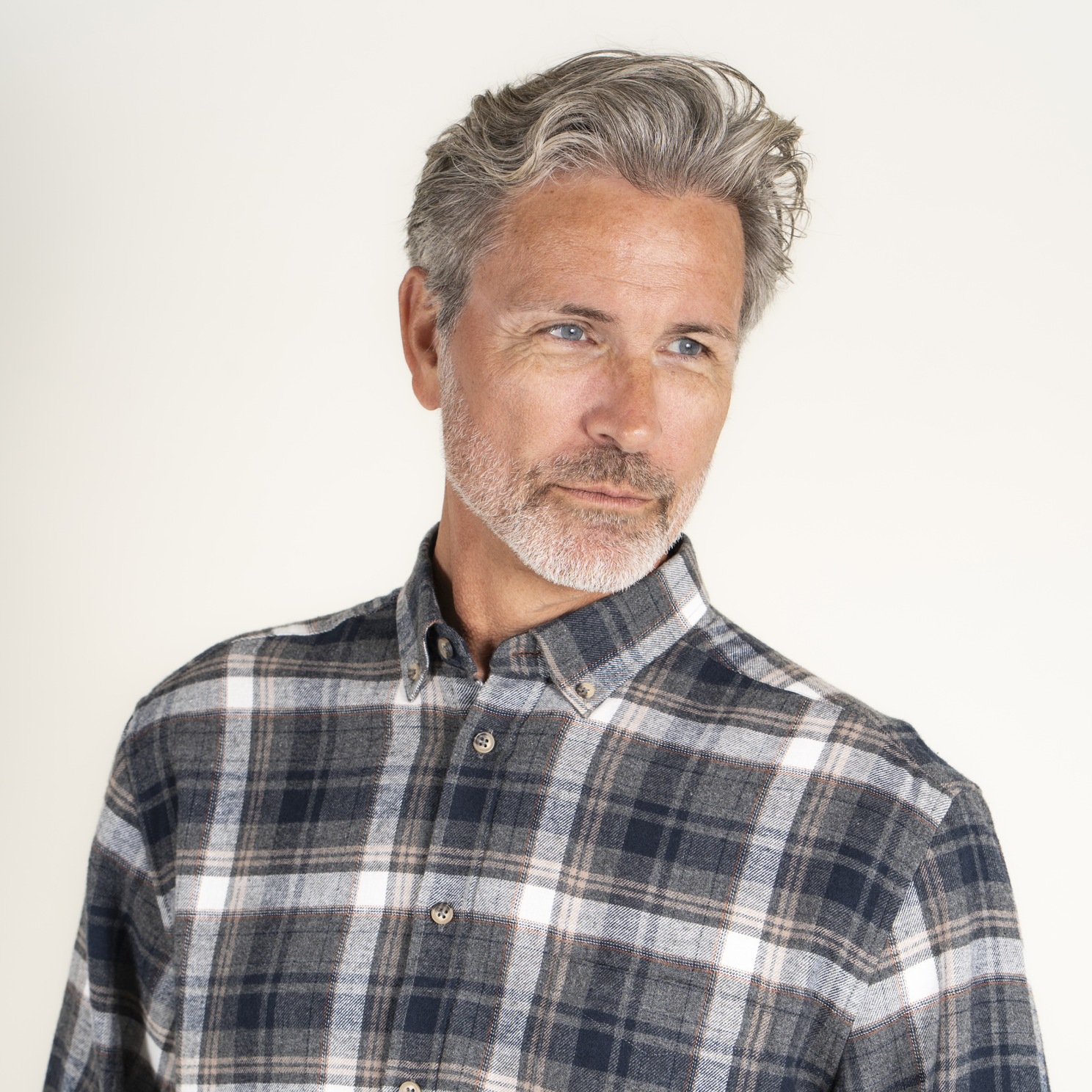 Vito Farmer Herre Skjorte - Mid Grey