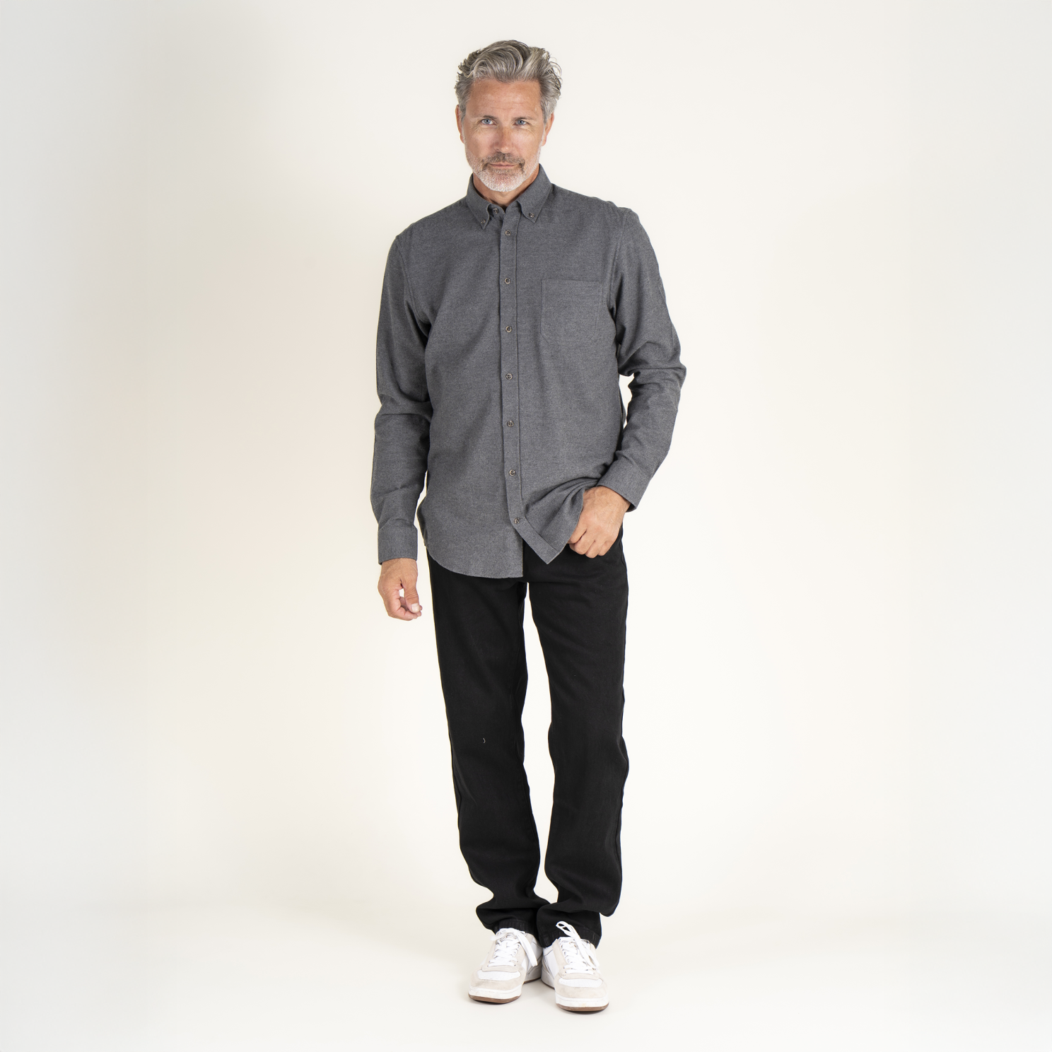 Vito Barny Herre Skjorte - Grey mix