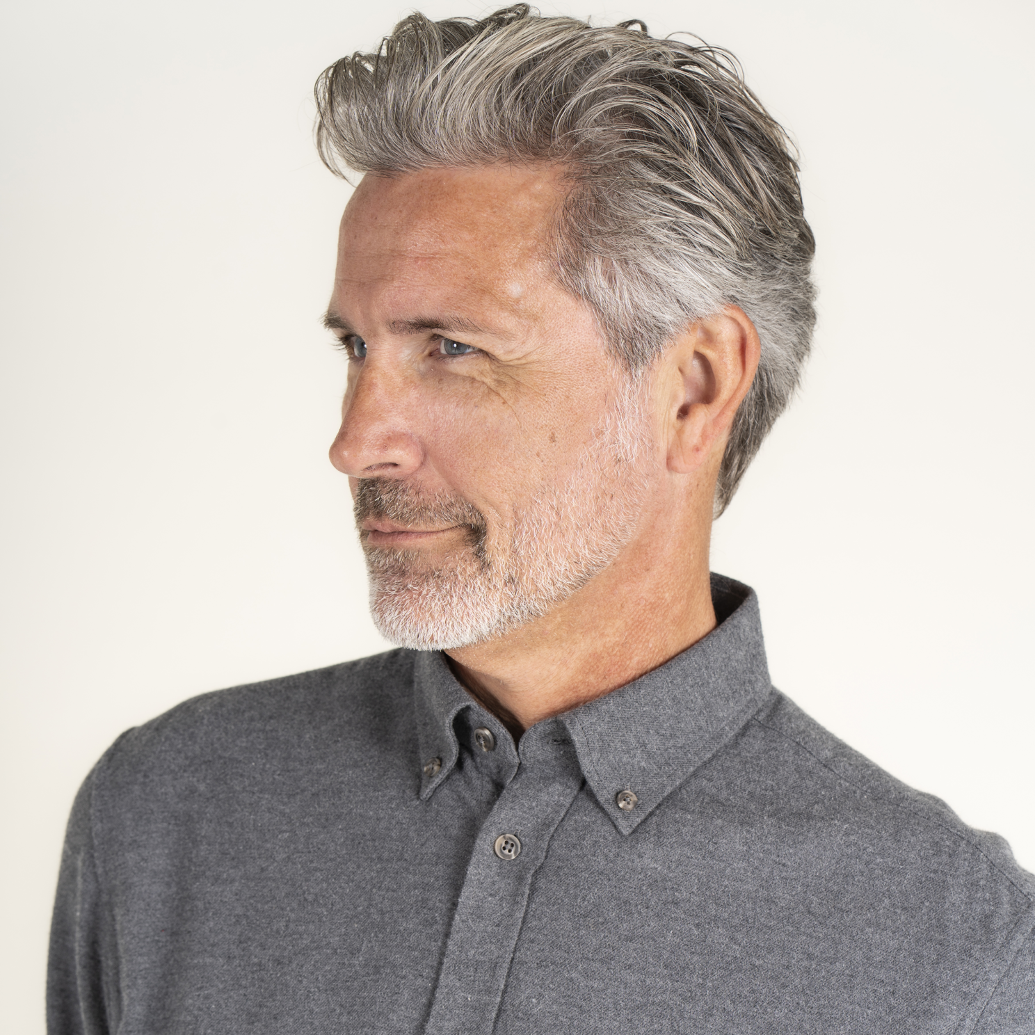 Vito Barny Herre Skjorte - Grey mix