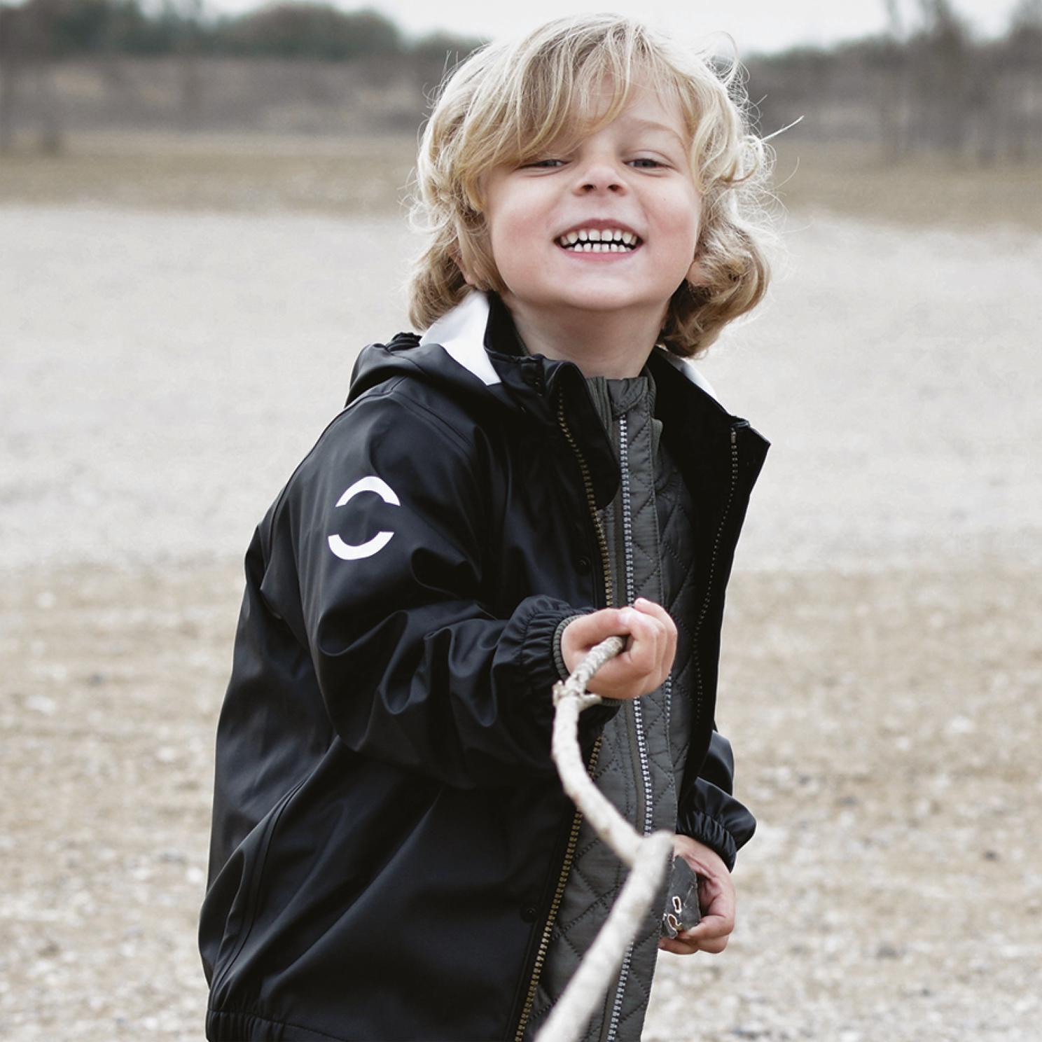 Mikk-line Børne Regnsæt - Black