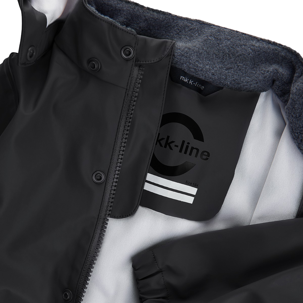 Mikk-line Børne Regnsæt - Black