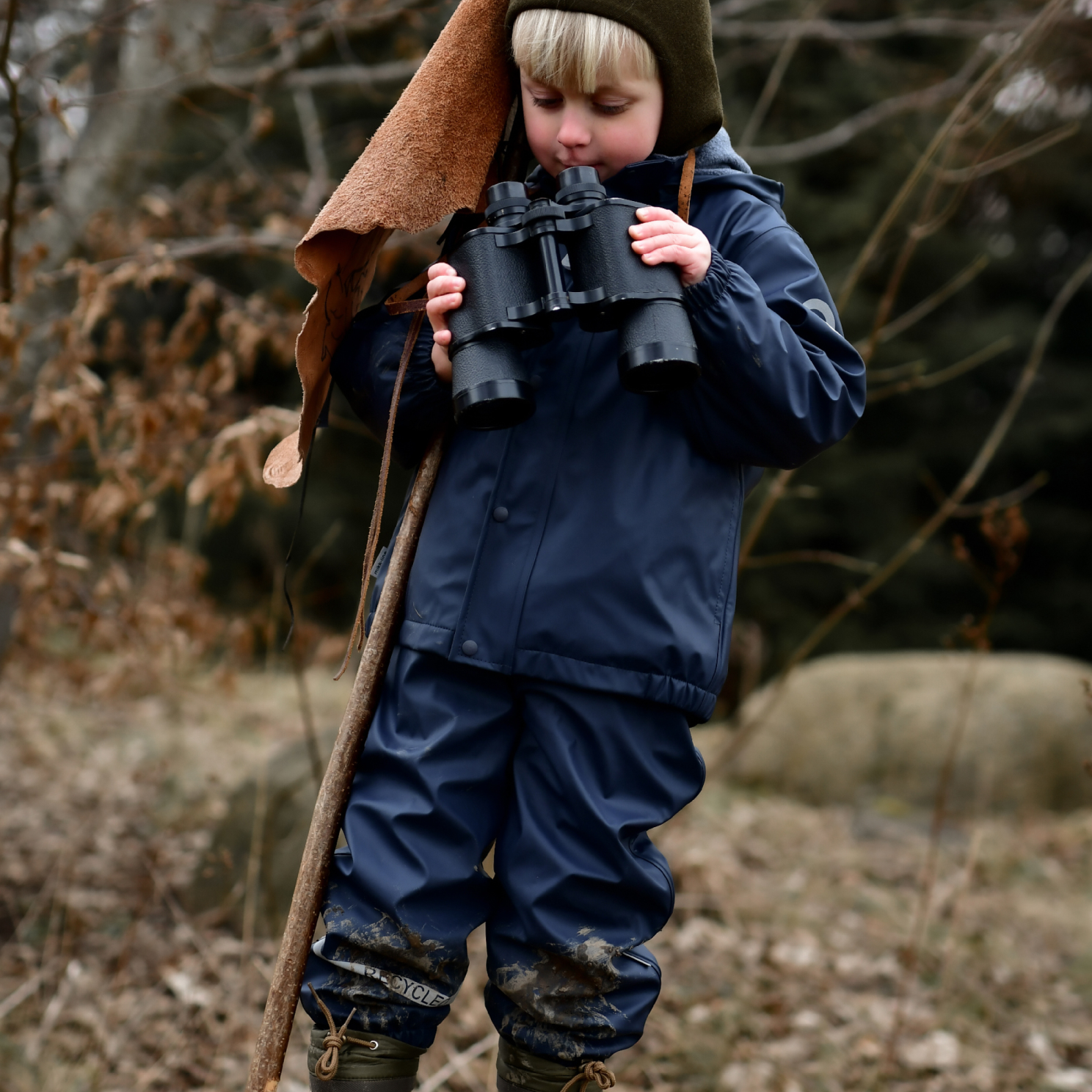 Mikk-line Børne Regnsæt - Blue Nights
