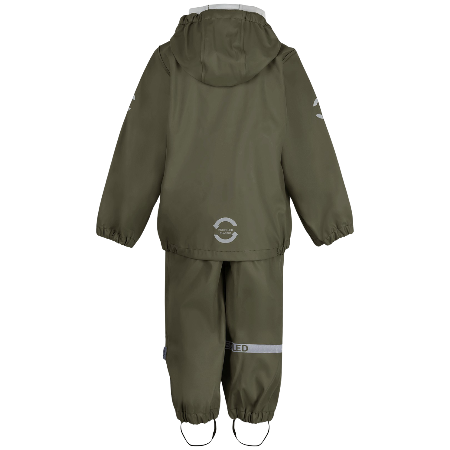 Mikk-line Børne Regnsæt - Dusty Olive