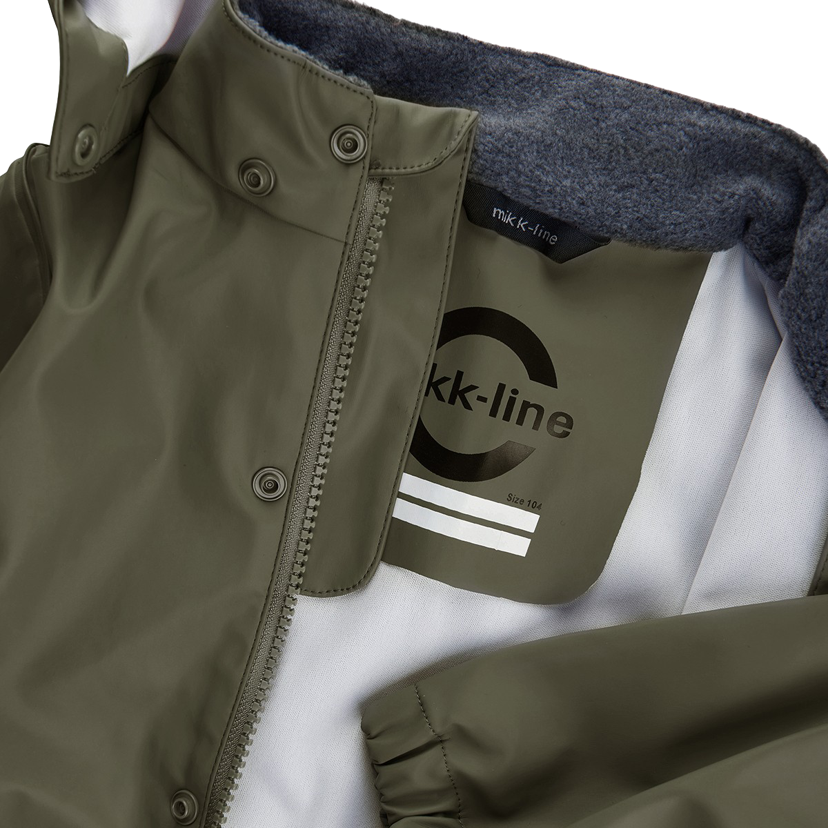 Mikk-line Børne Regnsæt - Dusty Olive