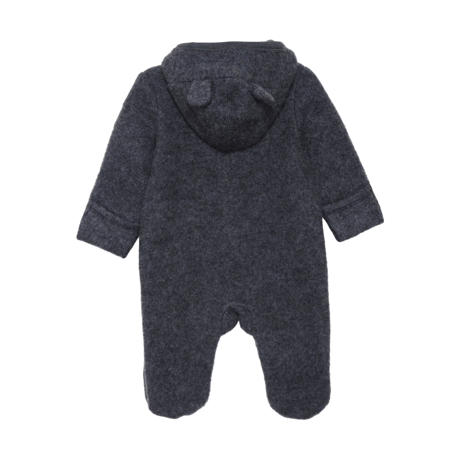 Fixoni Baby Heldragt i merinould - Dark Grey Melange