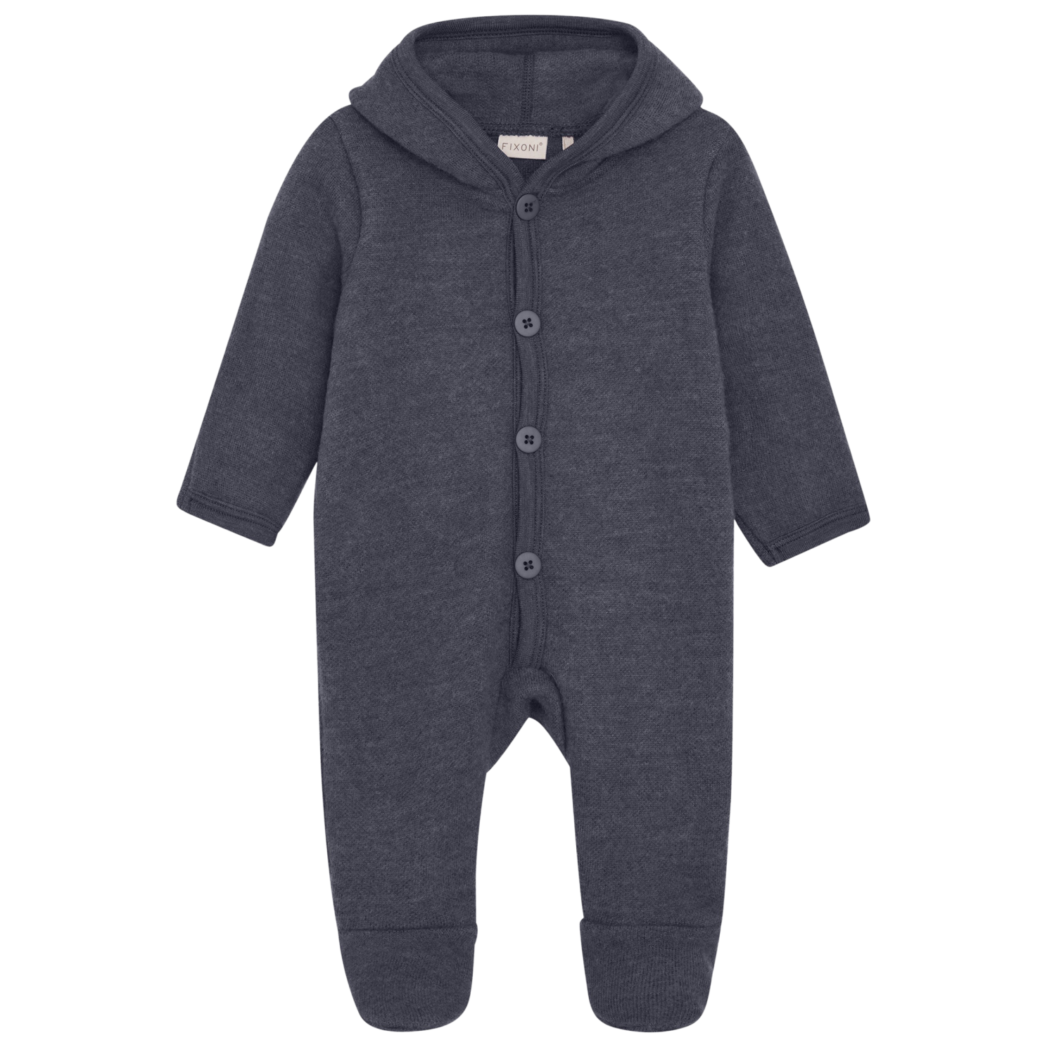 Fixoni Baby Heldragt i merinould - Odyssey Gray Melange