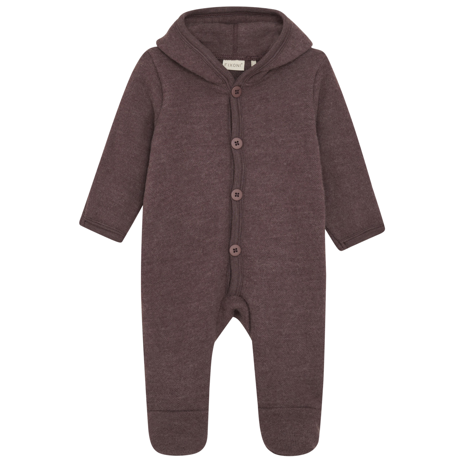 Fixoni Baby Heldragt i merinould - Huckleberry Melange