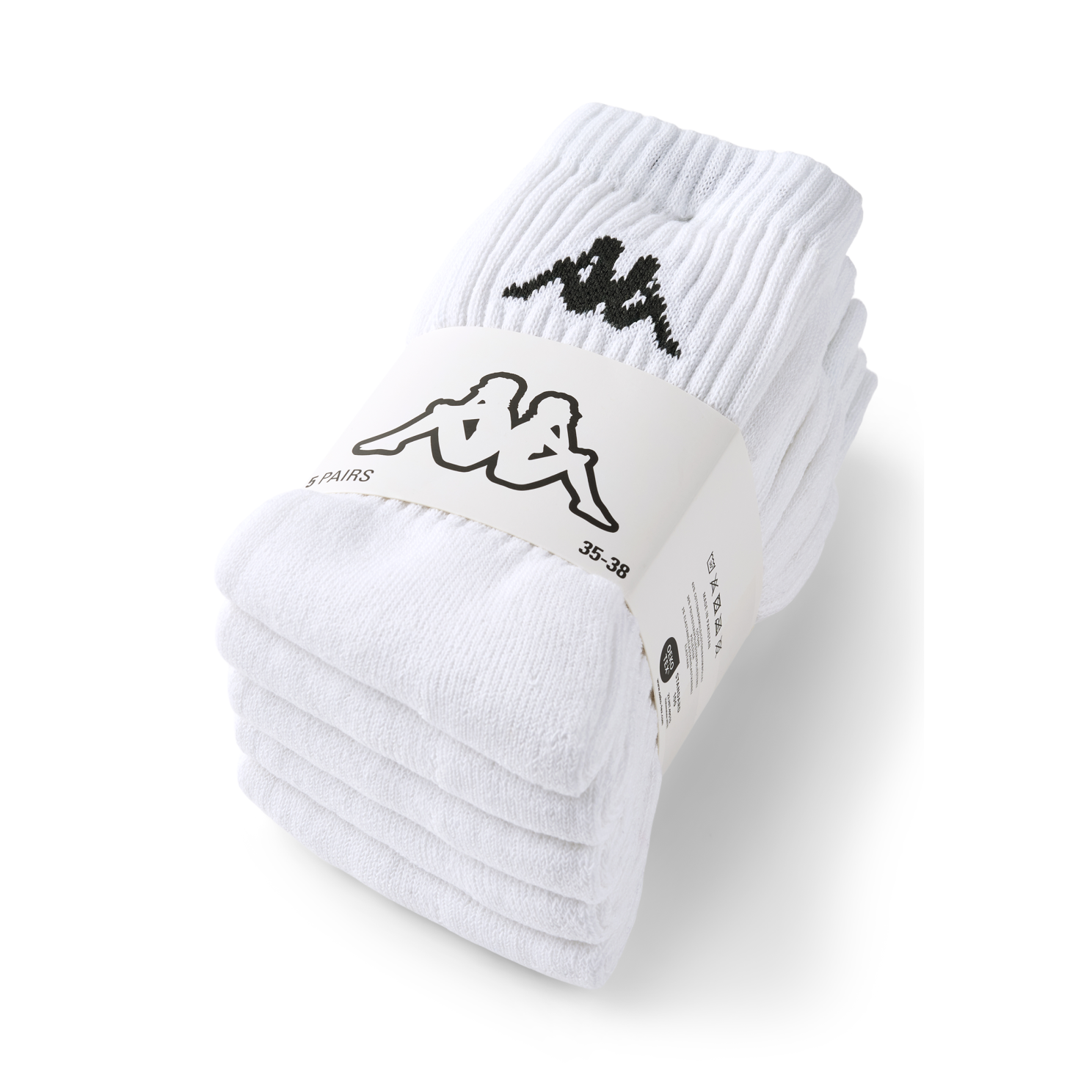 Kappa Unisex Sportsstrømper - White