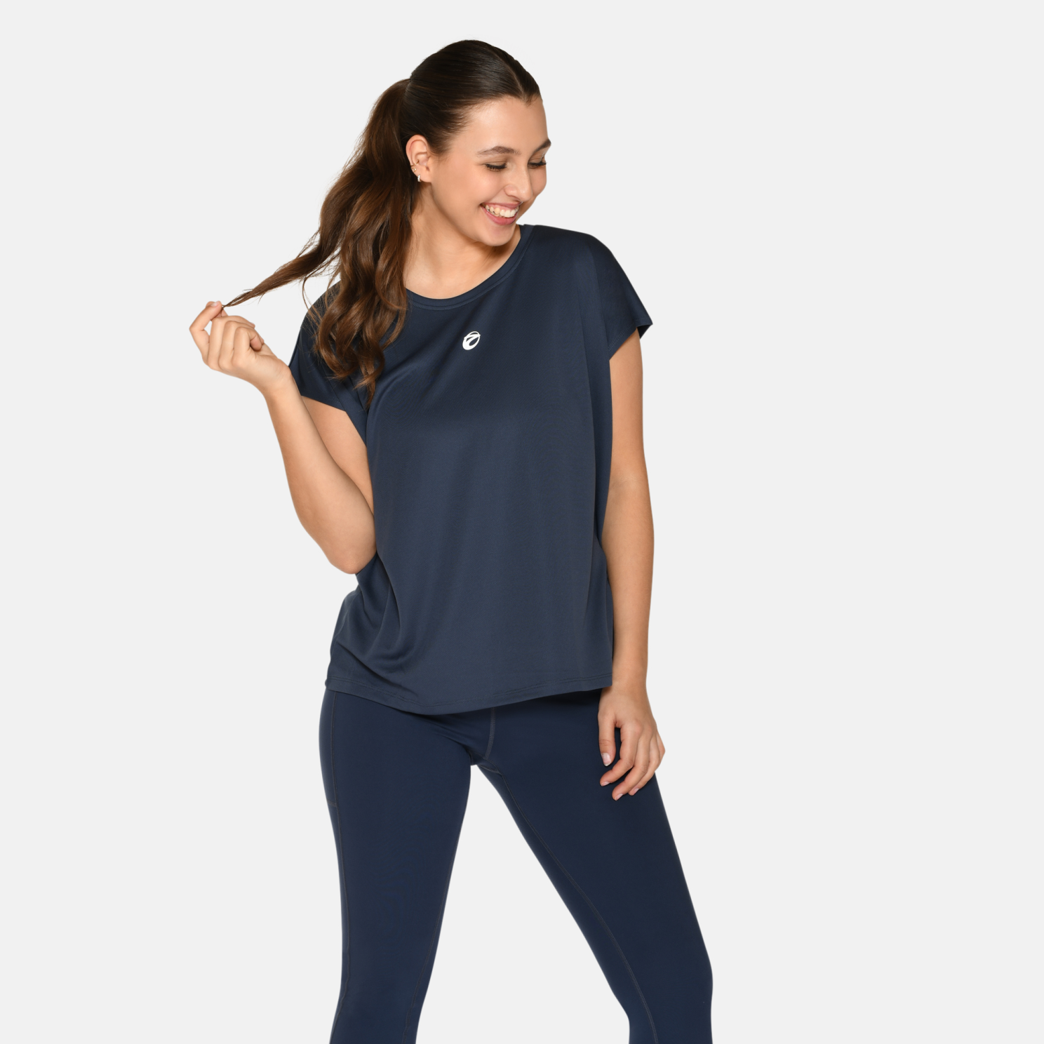 Zebdia Dame Trænings t-shirt - Navy