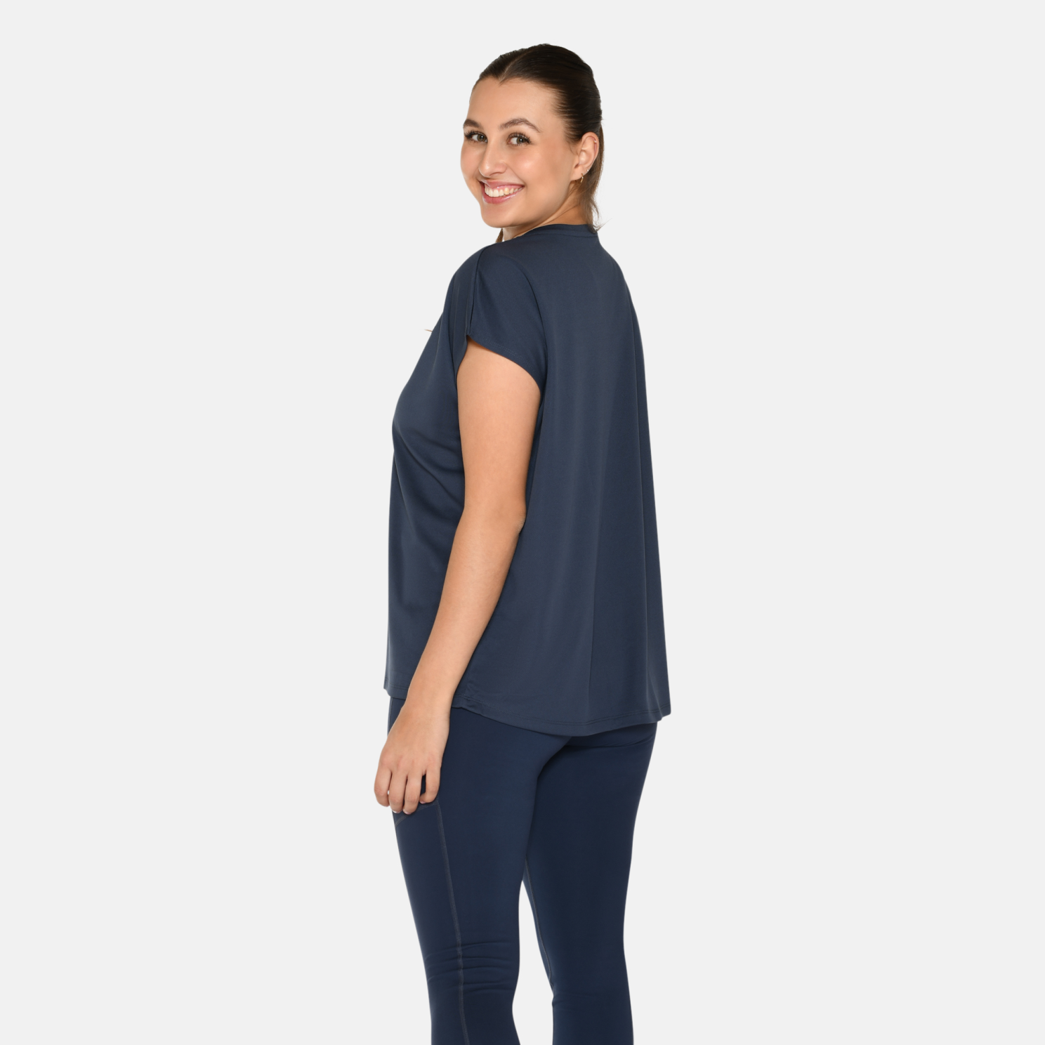 Zebdia Dame Trænings t-shirt - Navy