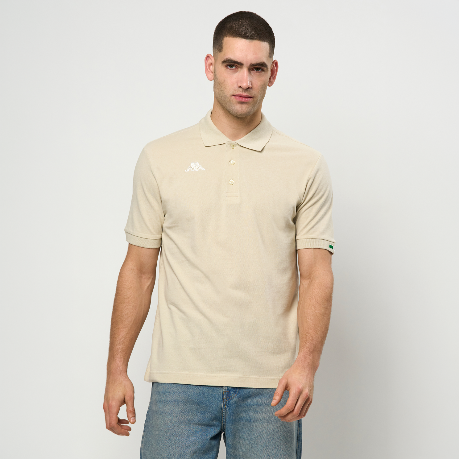Kappa Herre Polo - Beige Fog