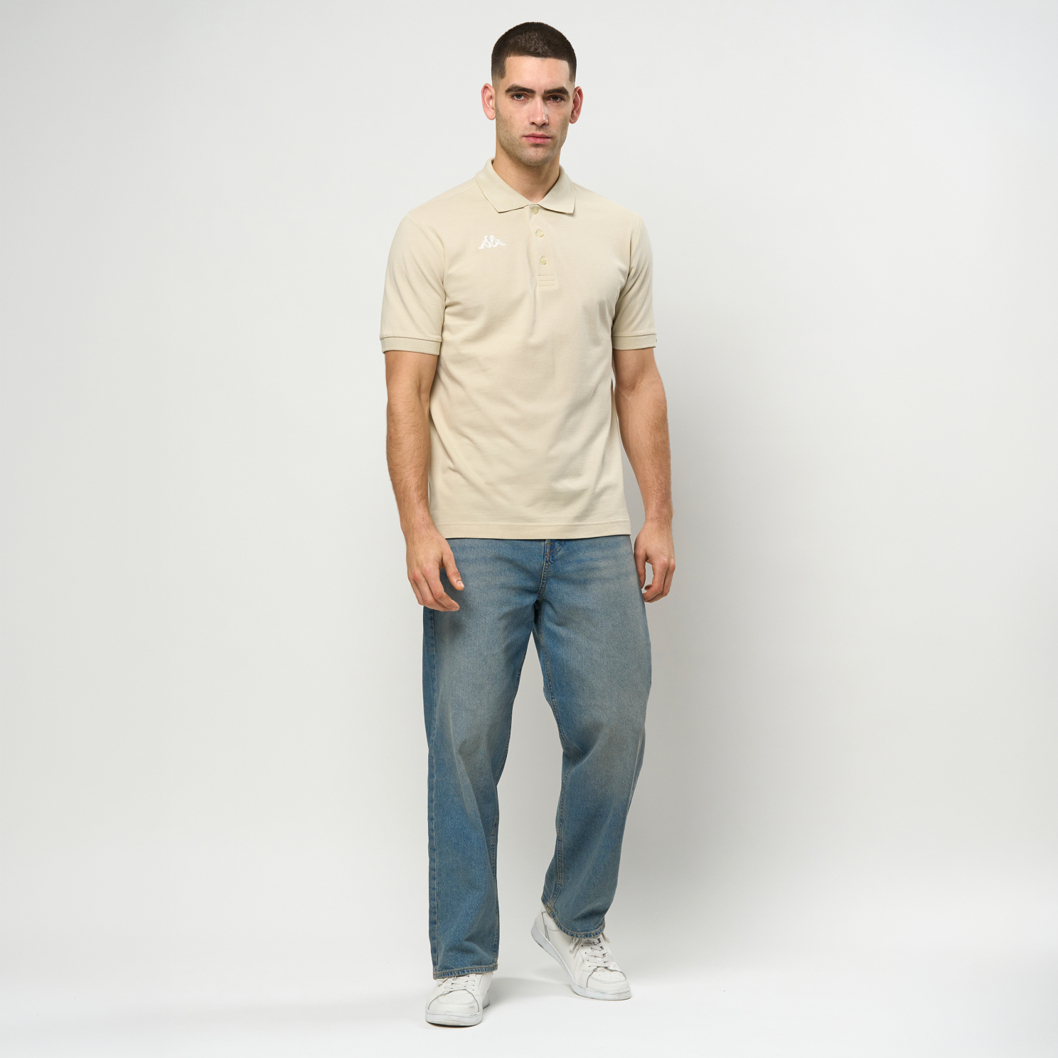 Kappa Herre Polo - Beige Fog