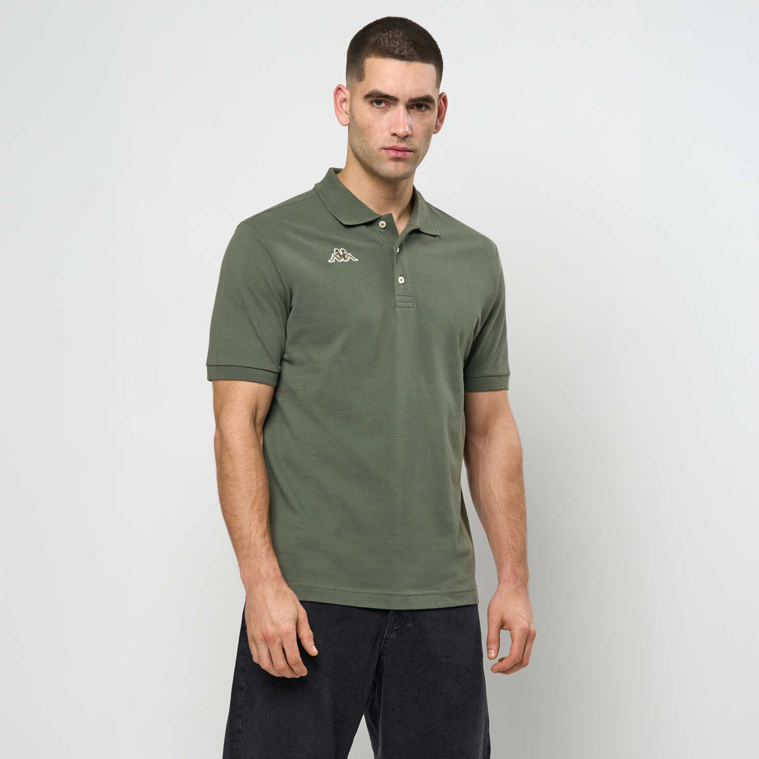 Kappa Herre Polo - Green Blackish