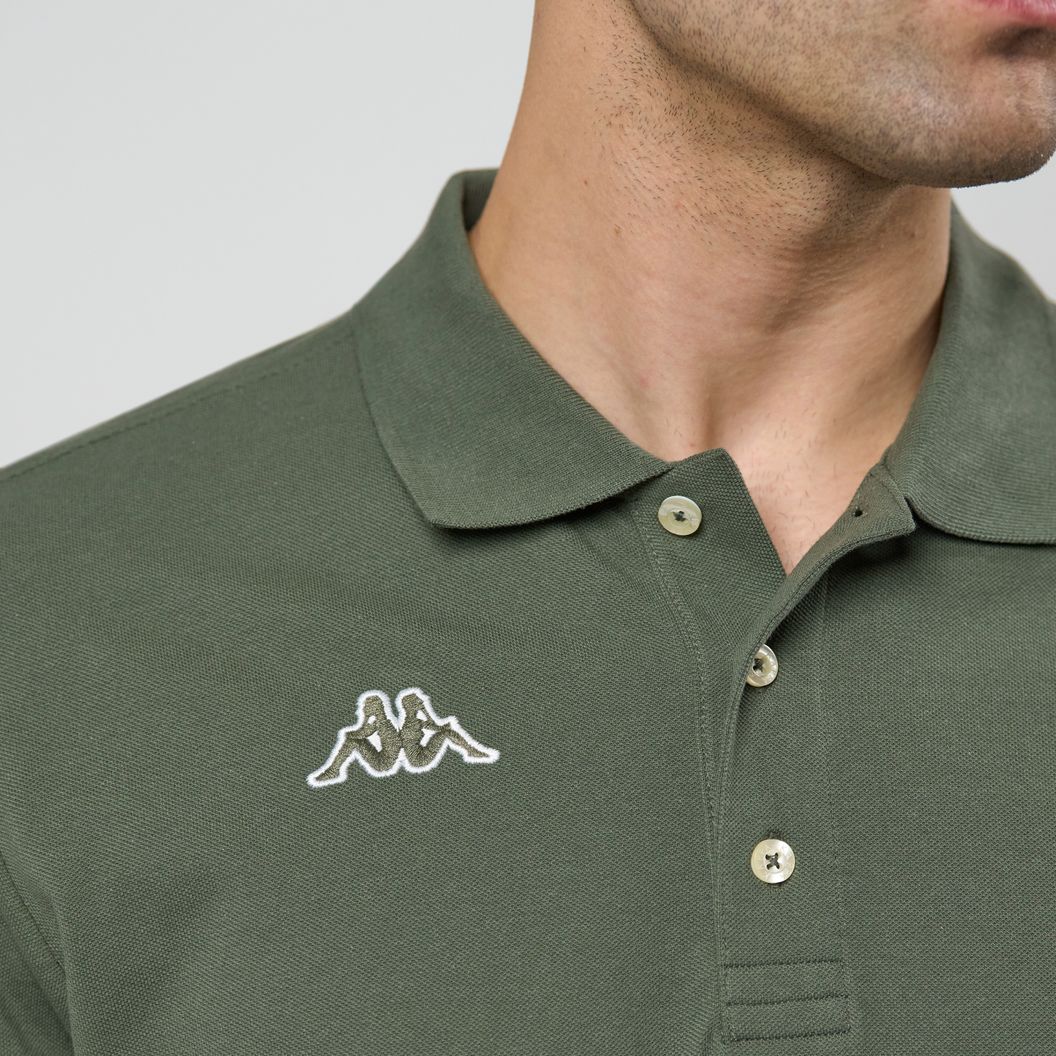 Kappa Herre Polo - Green Blackish