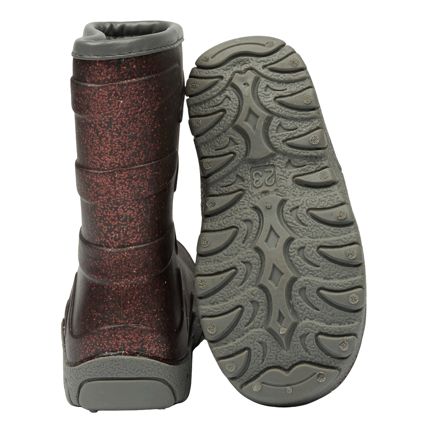 Mikk-line Pige Termostøvler m. glimmer - French Roast