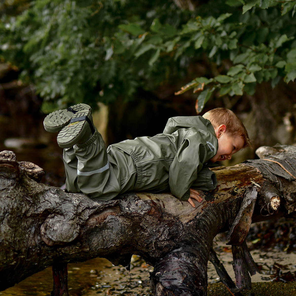 Mikk-line Børne Gummistøvler - Dusty Olive