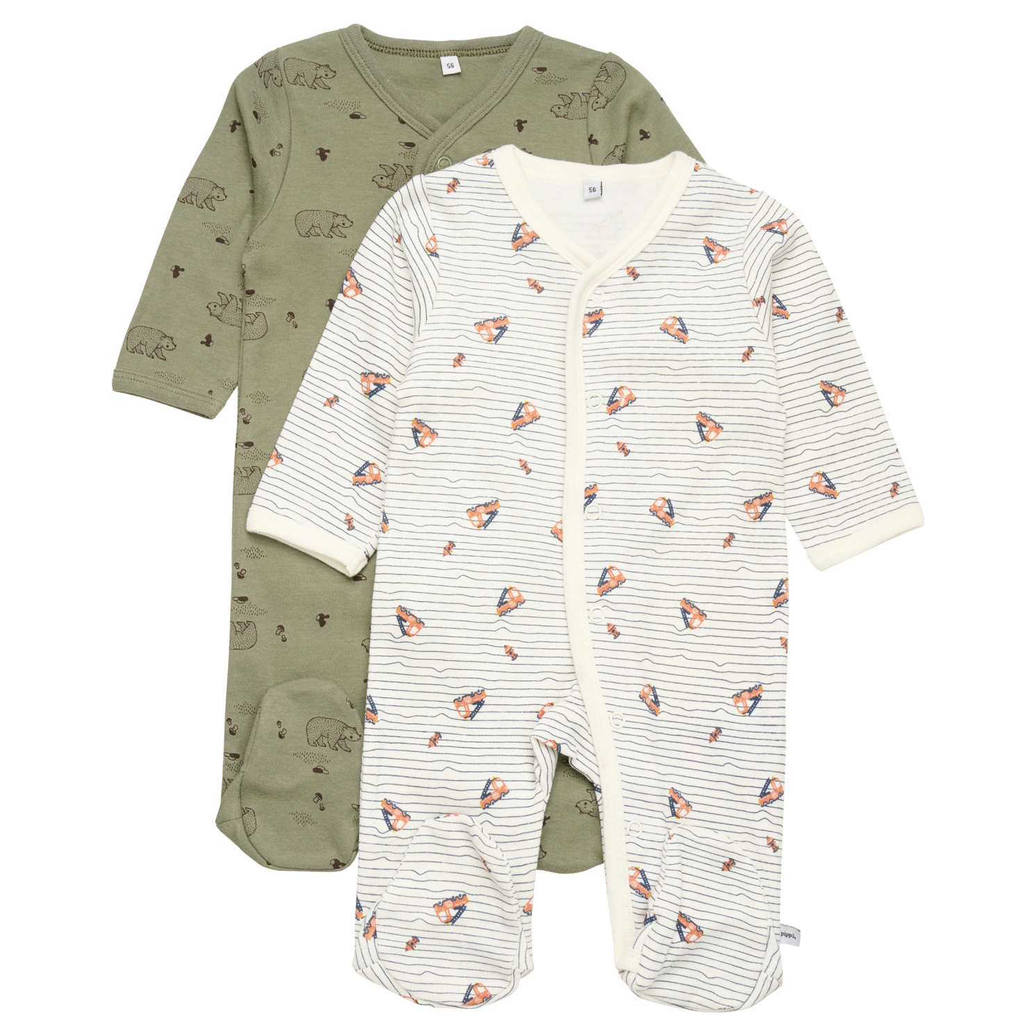 Pippi Børne Natdragt - Deep Lichen Green