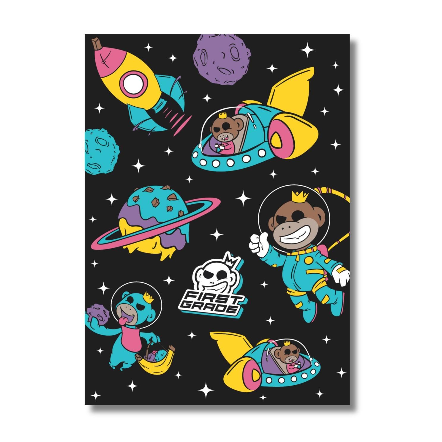 FirstGrade Galaxy Børne Plakat - 50X70CM