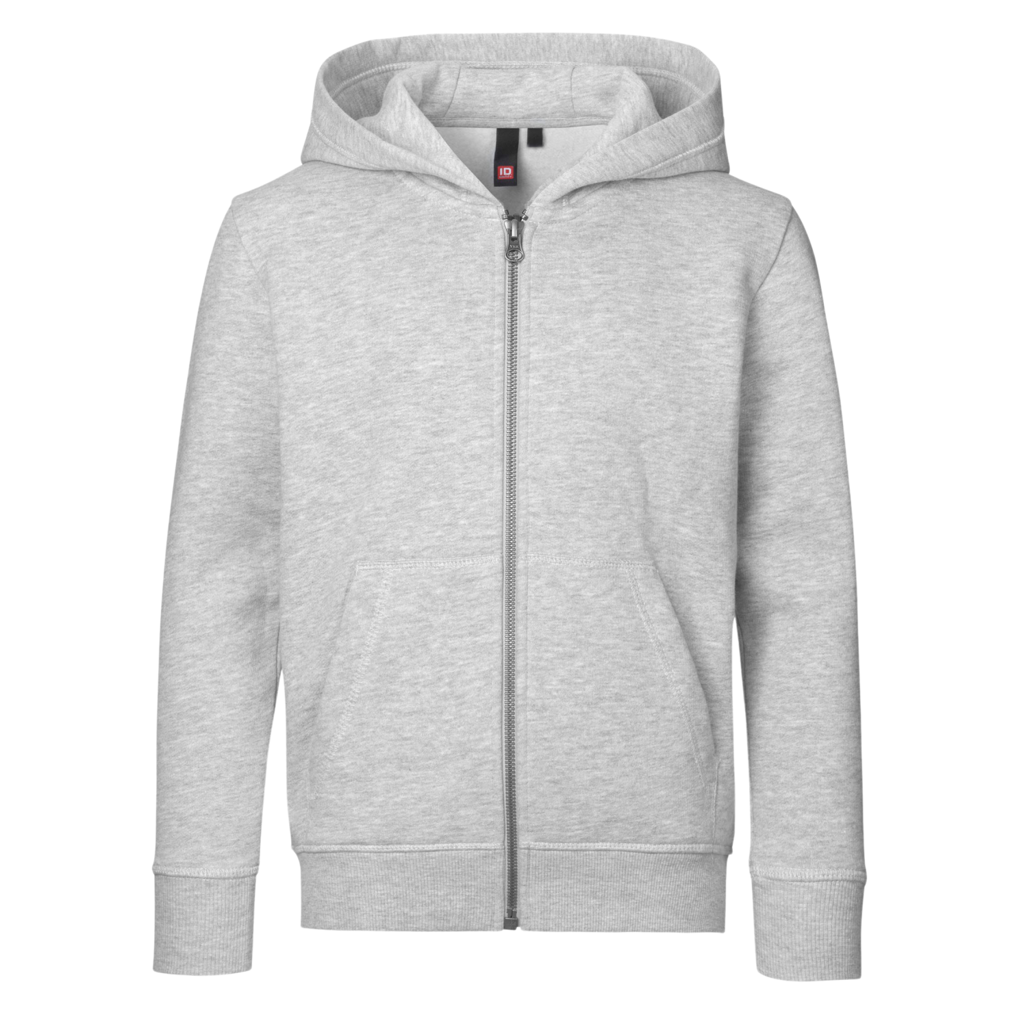 ID Core Zip Børne Hættetrøje - Grå Melange