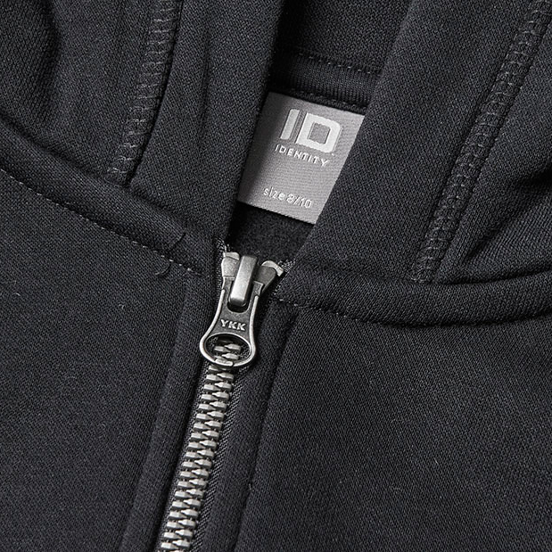 ID Core Zip Børne Hættetrøje - Sort