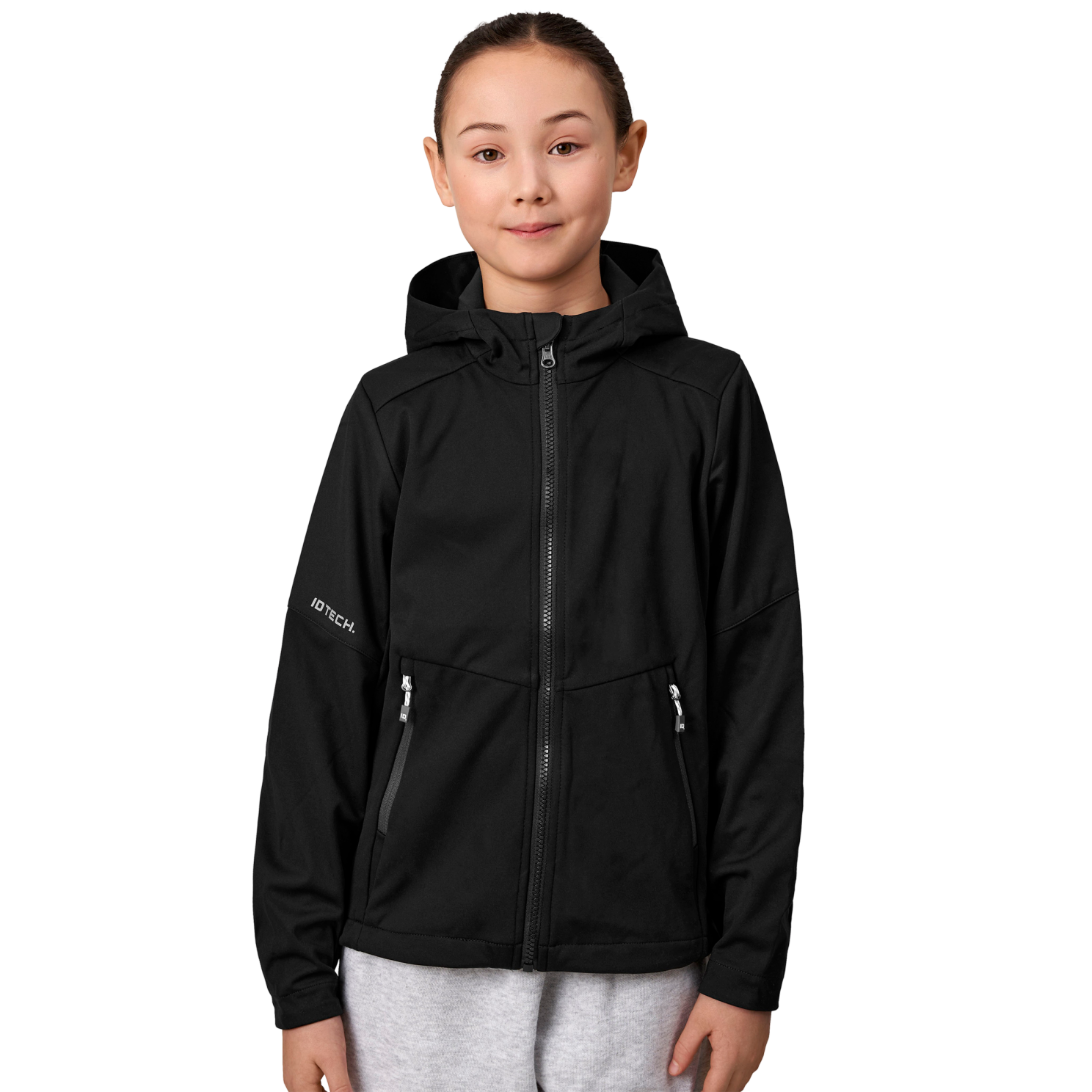 ID Tech Børne Softshell Jakke - Sort