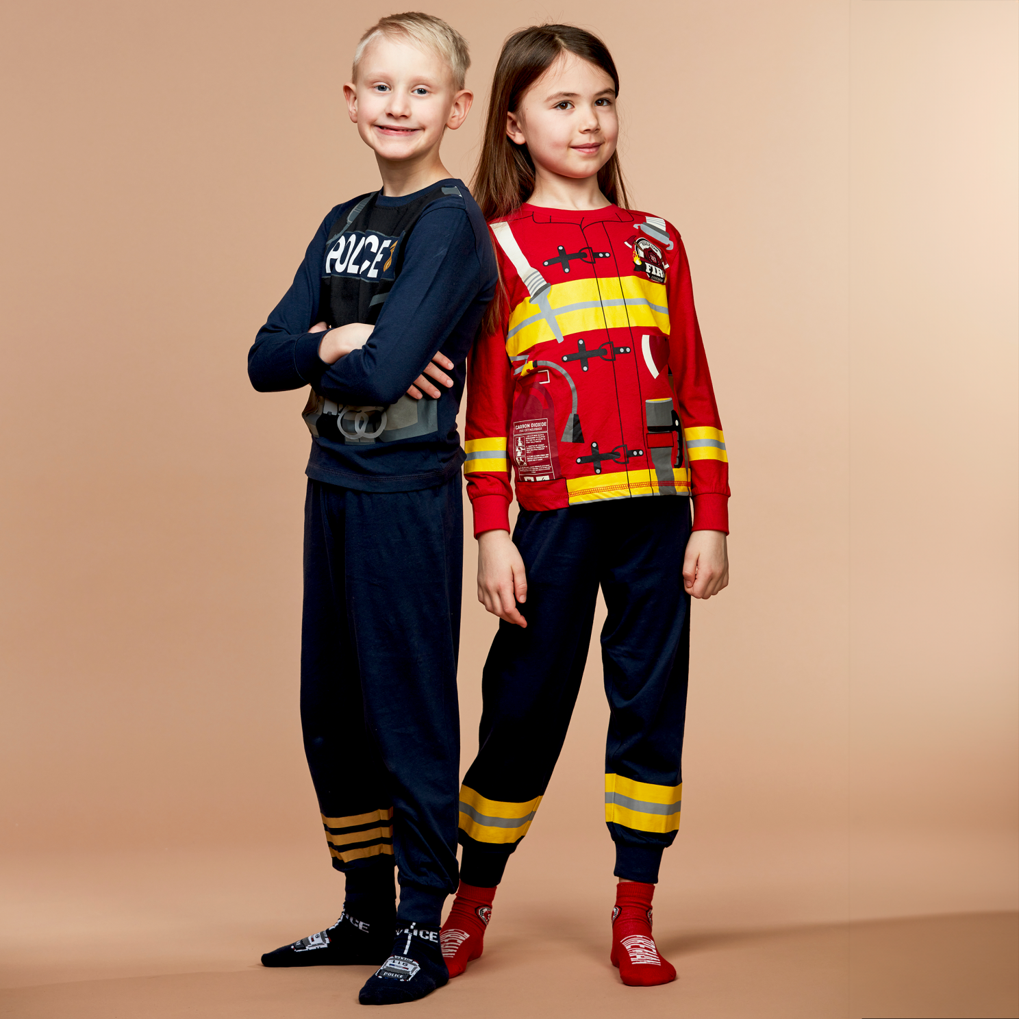 Crossbow Brandmand Børne Nattøjssæt - Red