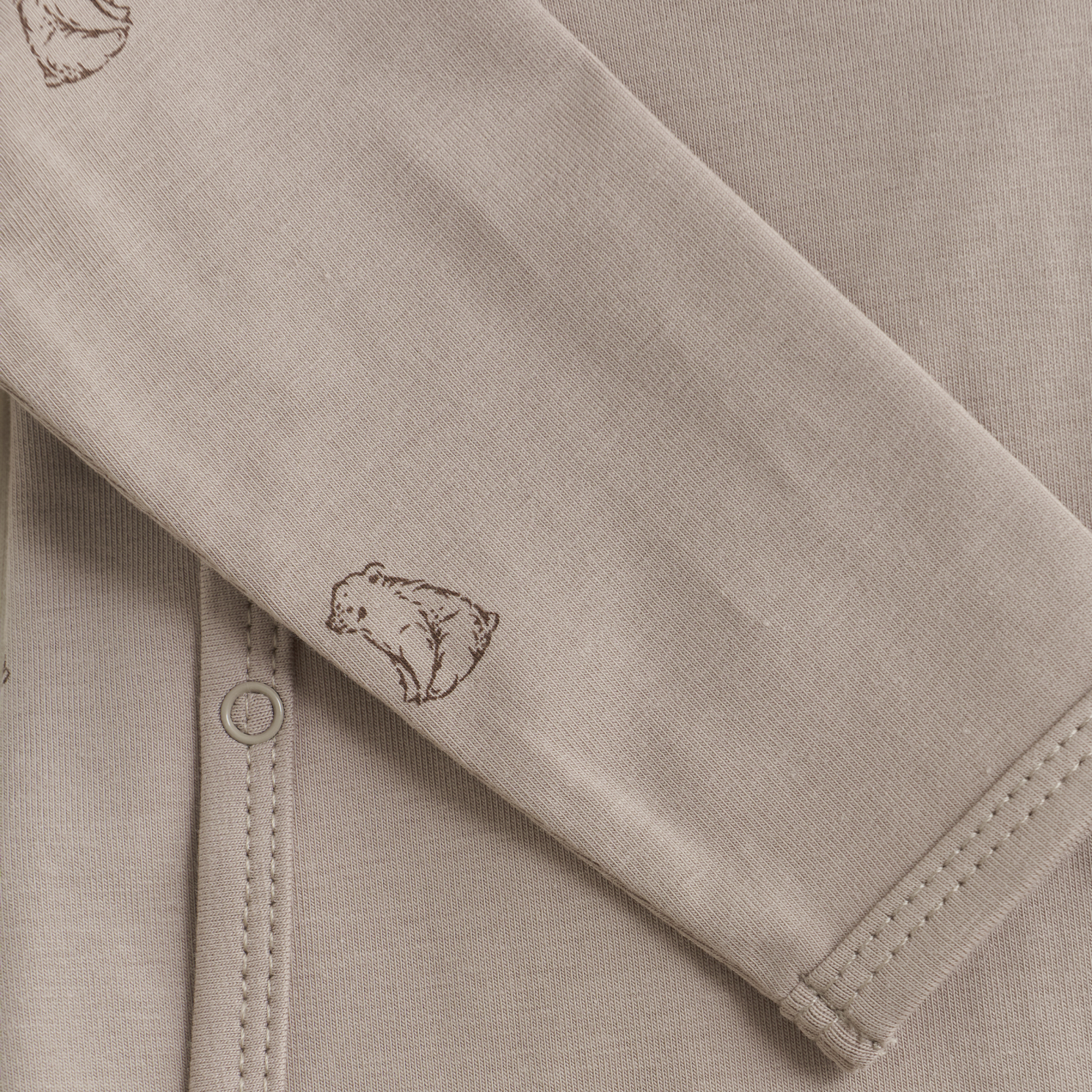 Fixoni Baby Body i økologisk bomuld - Mocha Meringue