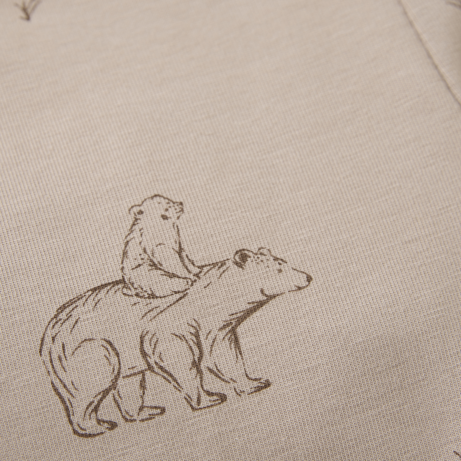 Fixoni Baby Leggings i økologisk bomuld - Mocha Meringue